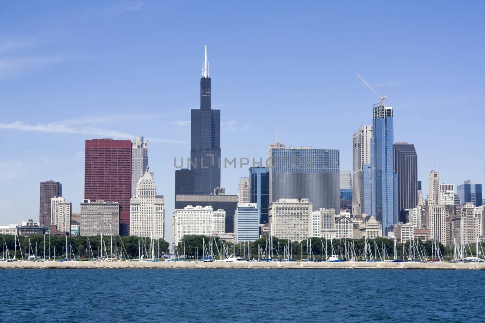 Downtown Chicago seen from Lake Michigan