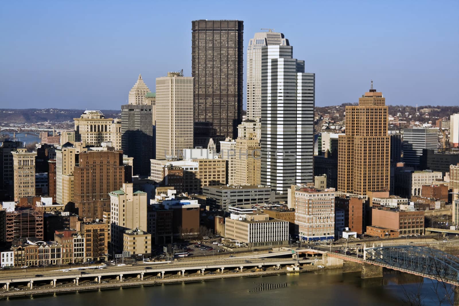 Panorama of Pittsburgh, Pennsylvania. North America, USA.