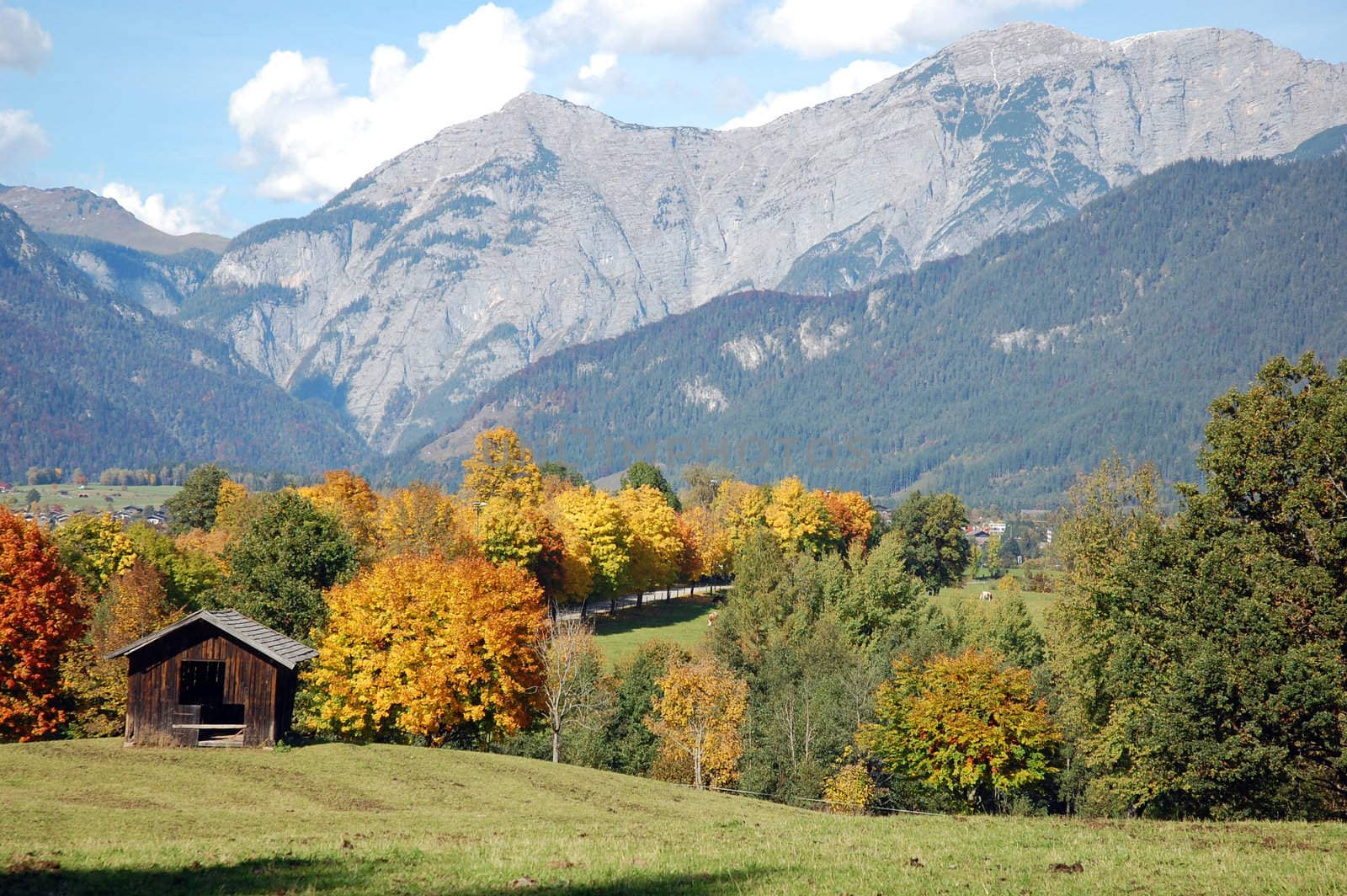 Fall in austrian alps by fahrner