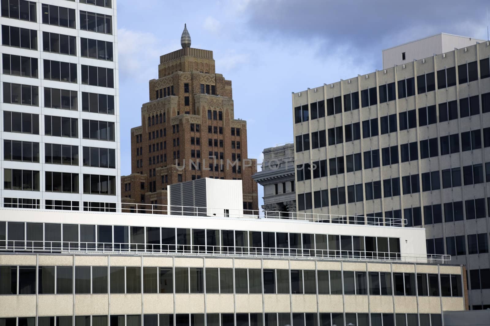 Windows in downtown Milwaukee, Wisconsin.