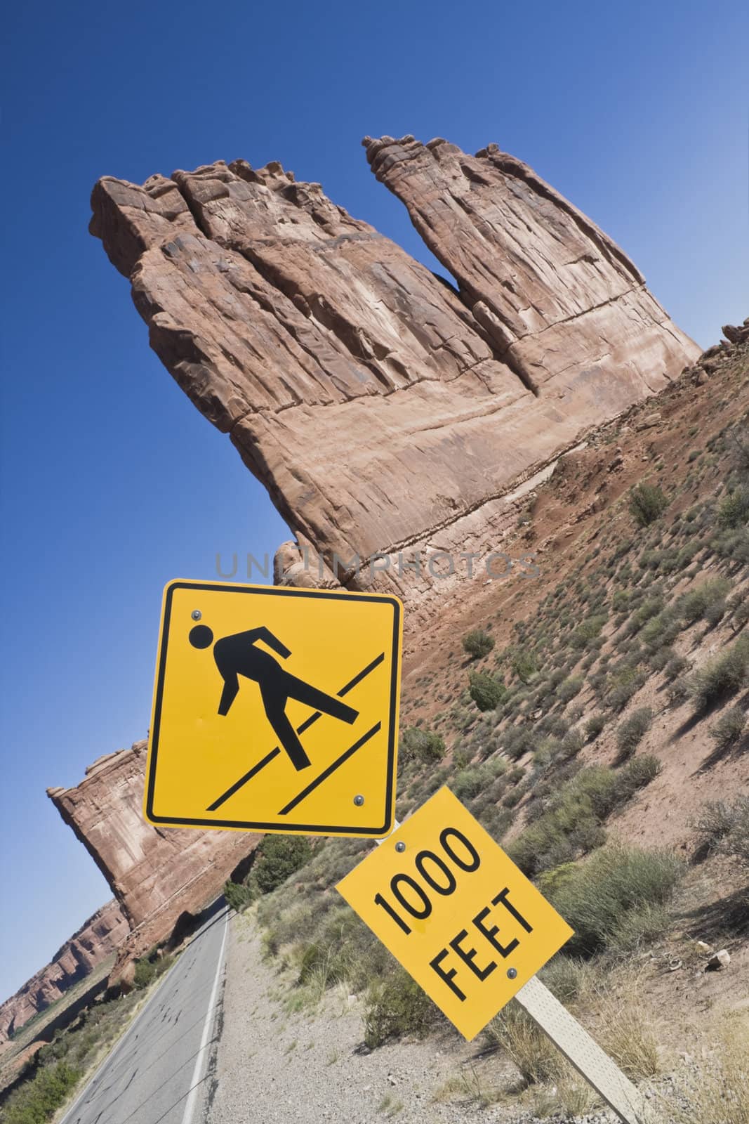 Drive slower! - backpackers! - Arches national park