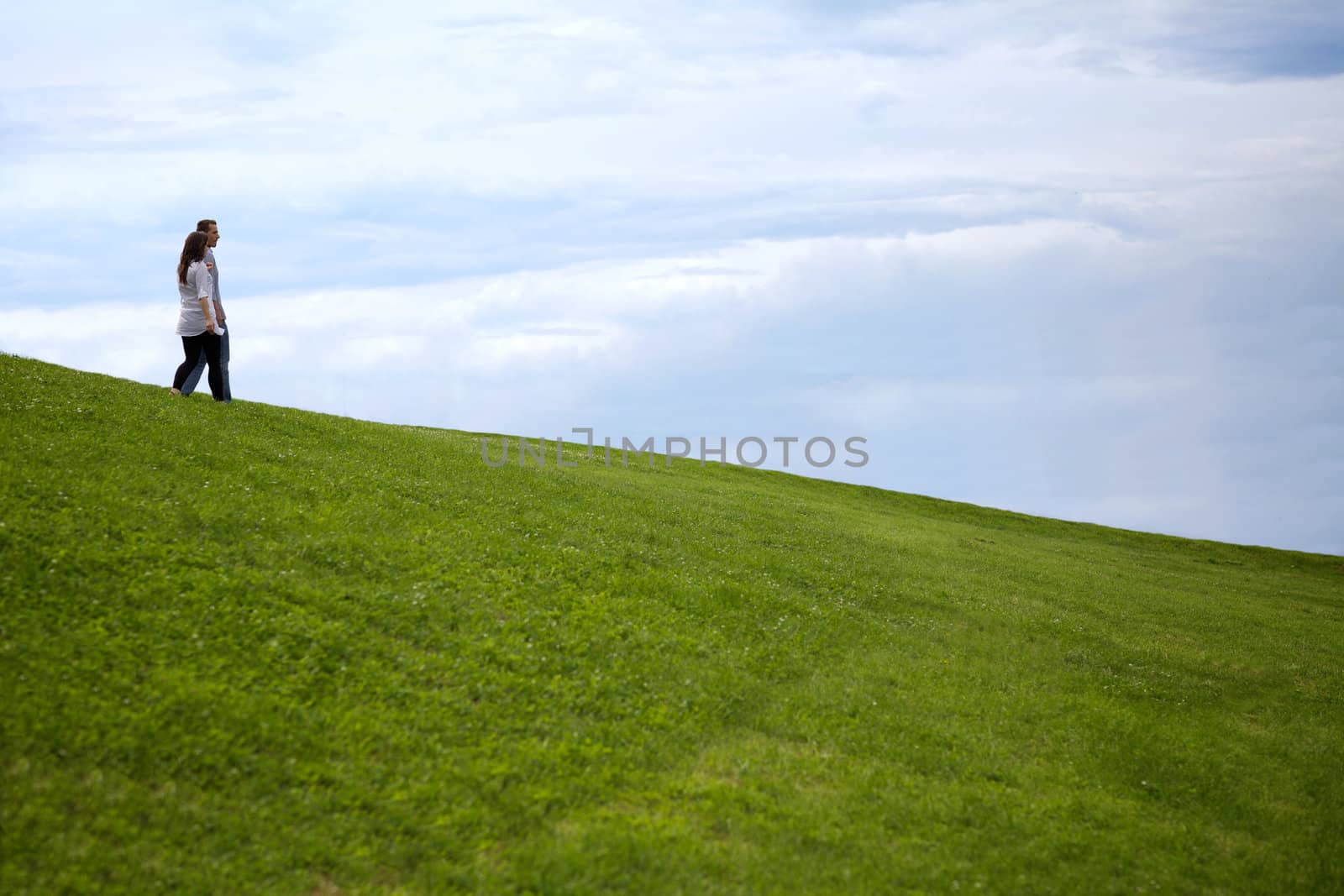 View of young couple looking at each other