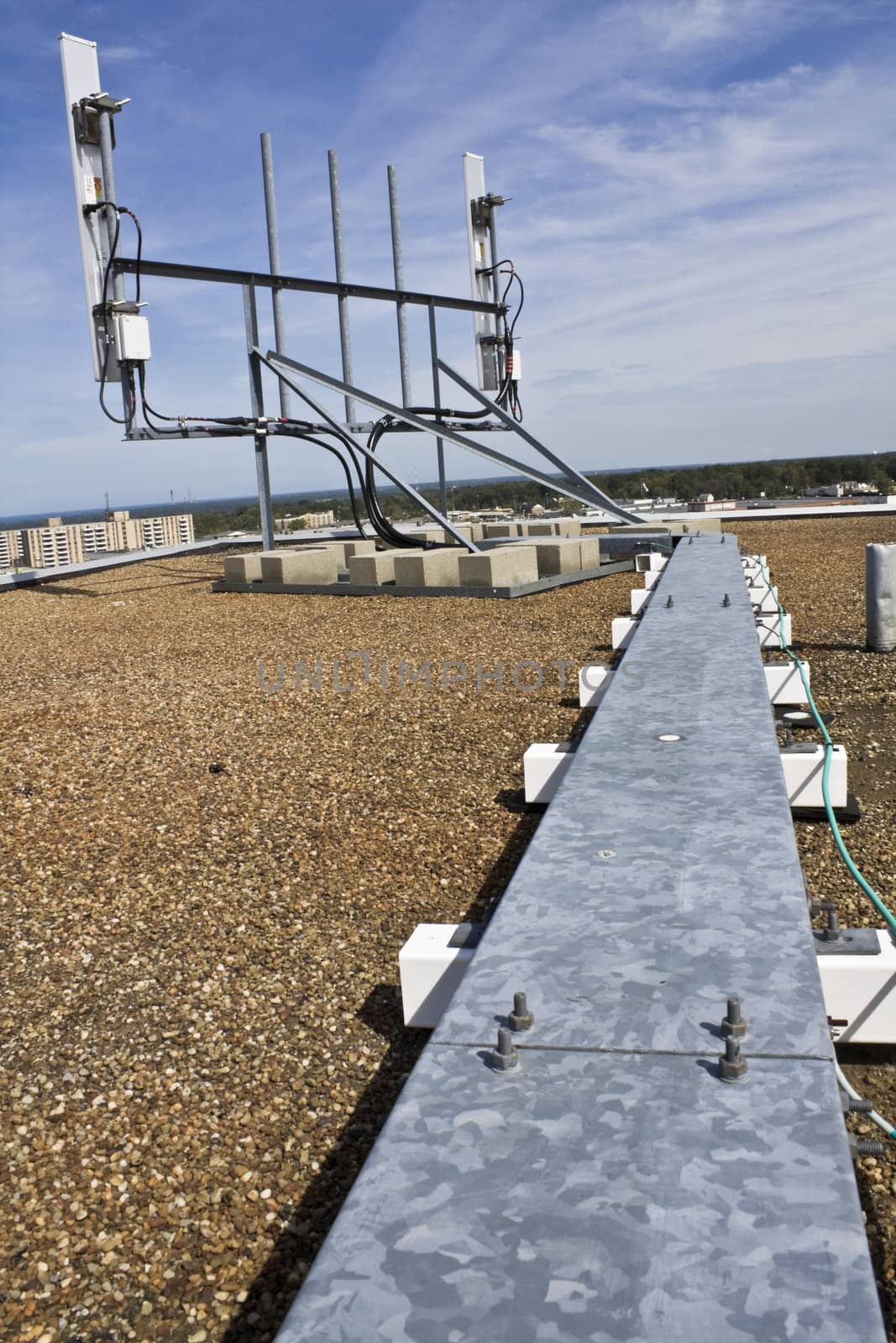 Cellular antennas on the roof