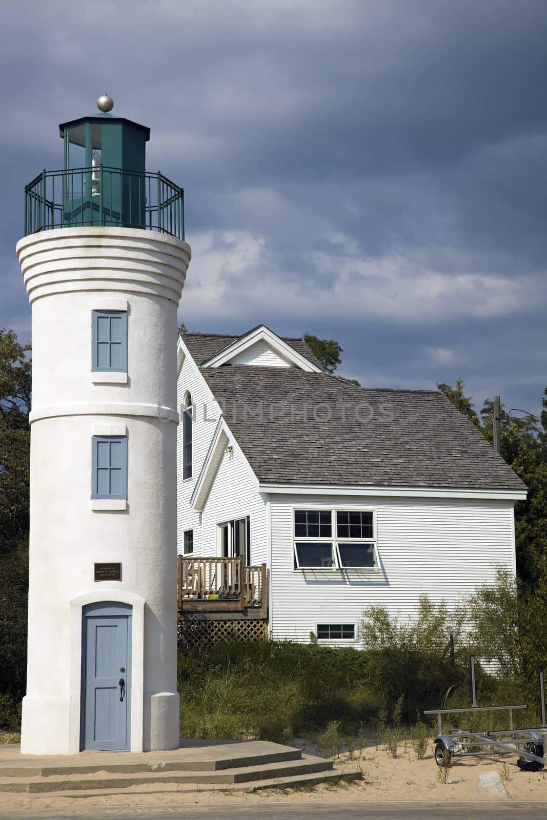 Robert H. Manning Memorial Lighthouse, Michigan, USA.