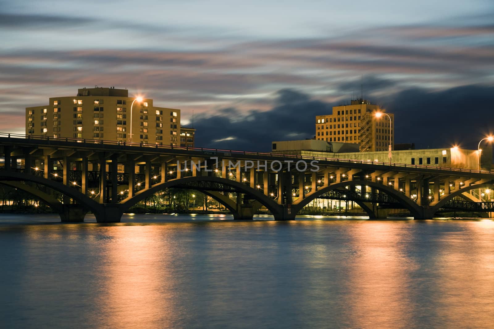 Bridge in Rockford, Illinois, USA.