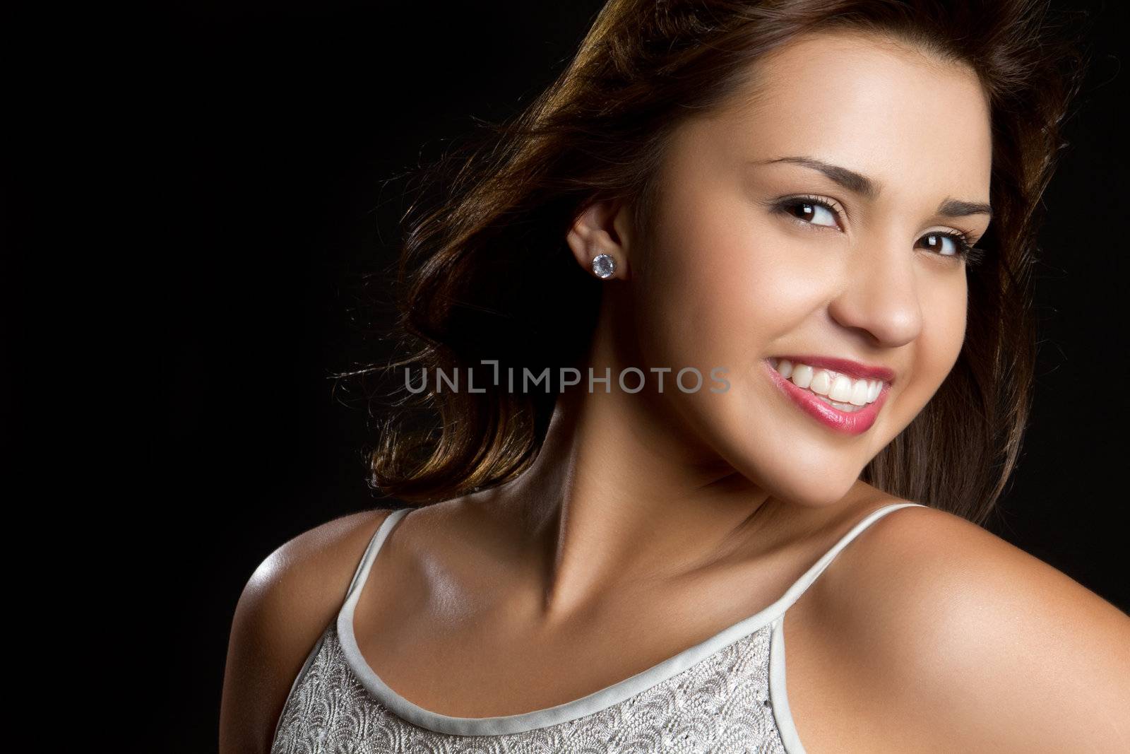 Beautiful young smiling hispanic girl