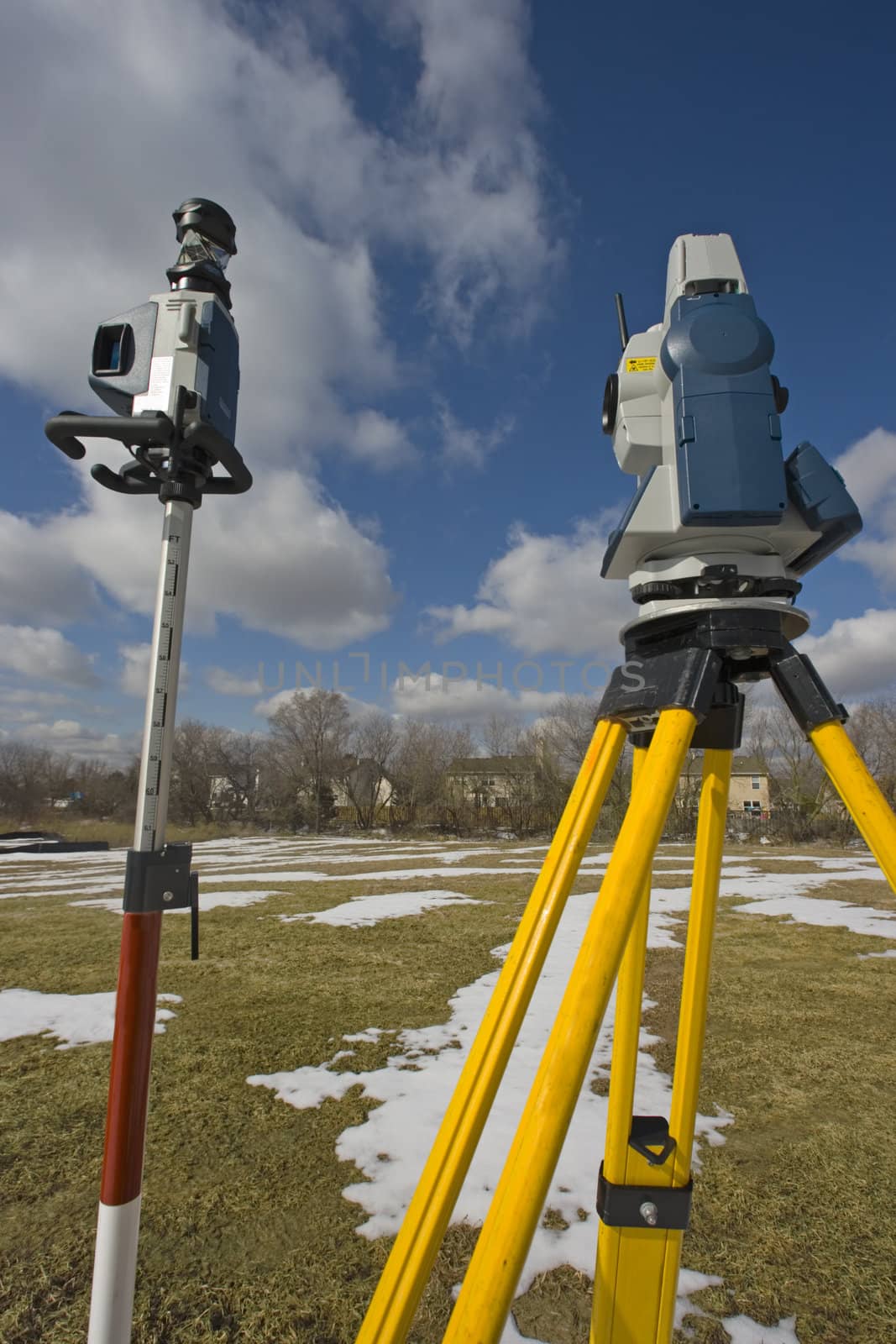 Surveying during the winter time