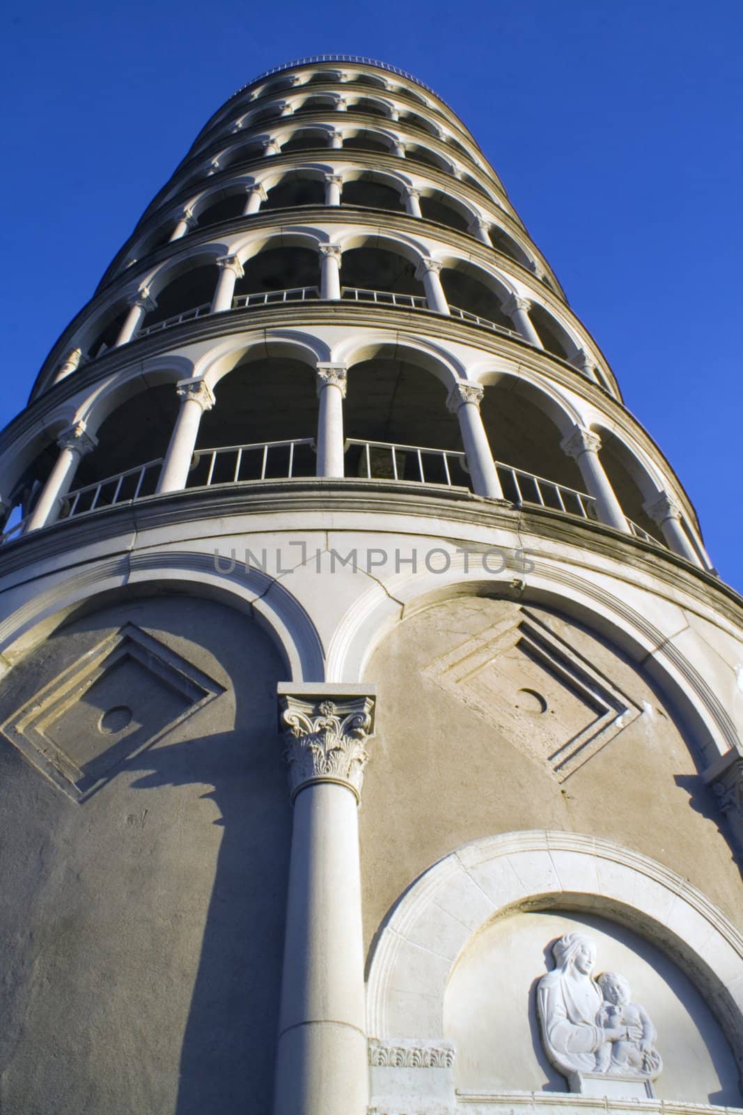 Leaning Tower in Niles, Illinois.