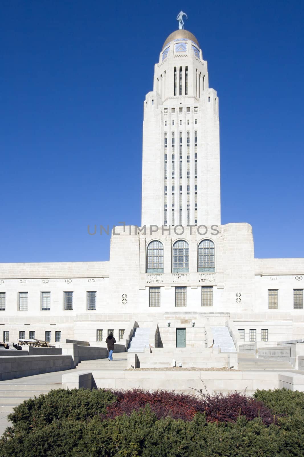 Lincoln, Nebraska - State Capitol Building.