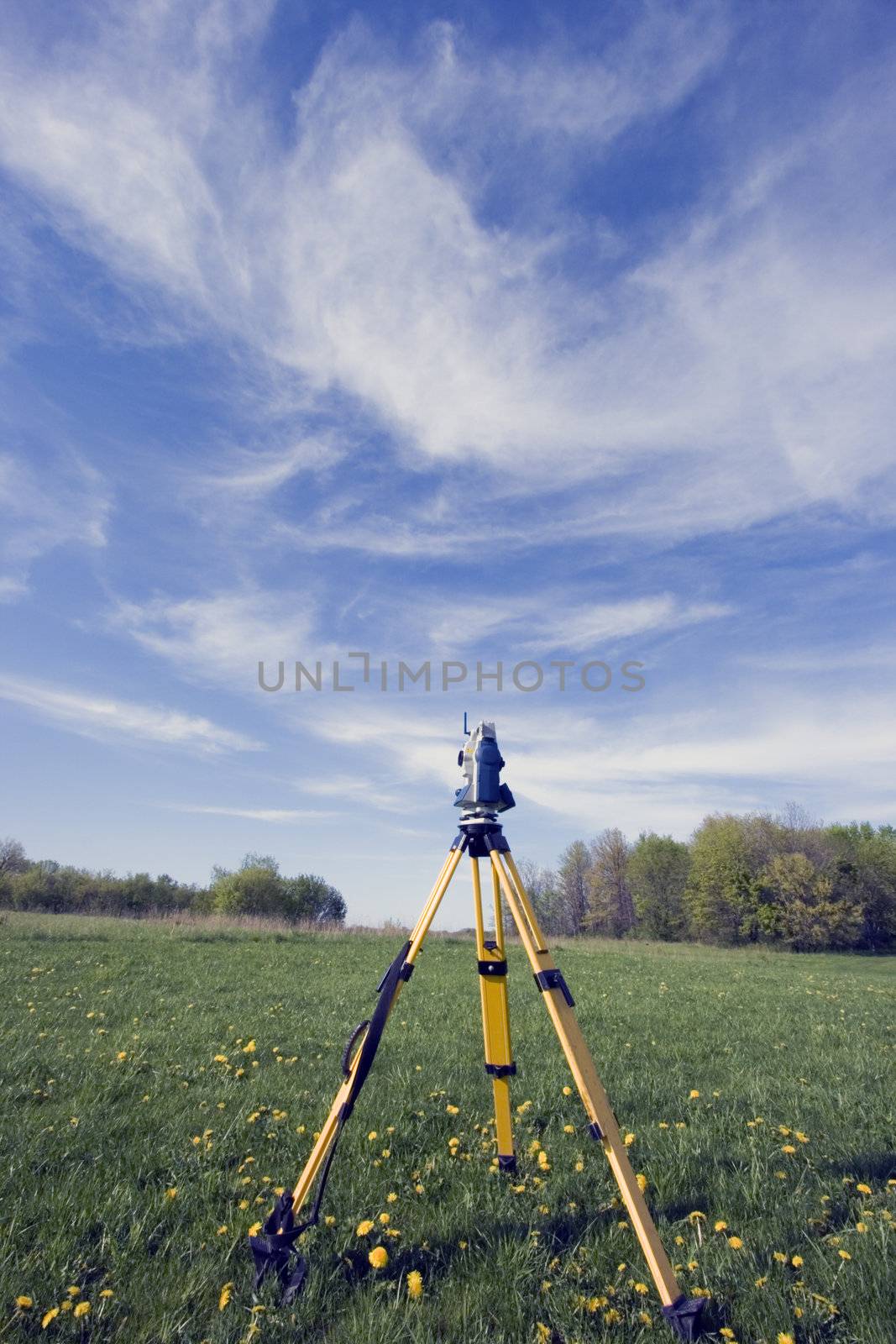 Surveying during the spring time