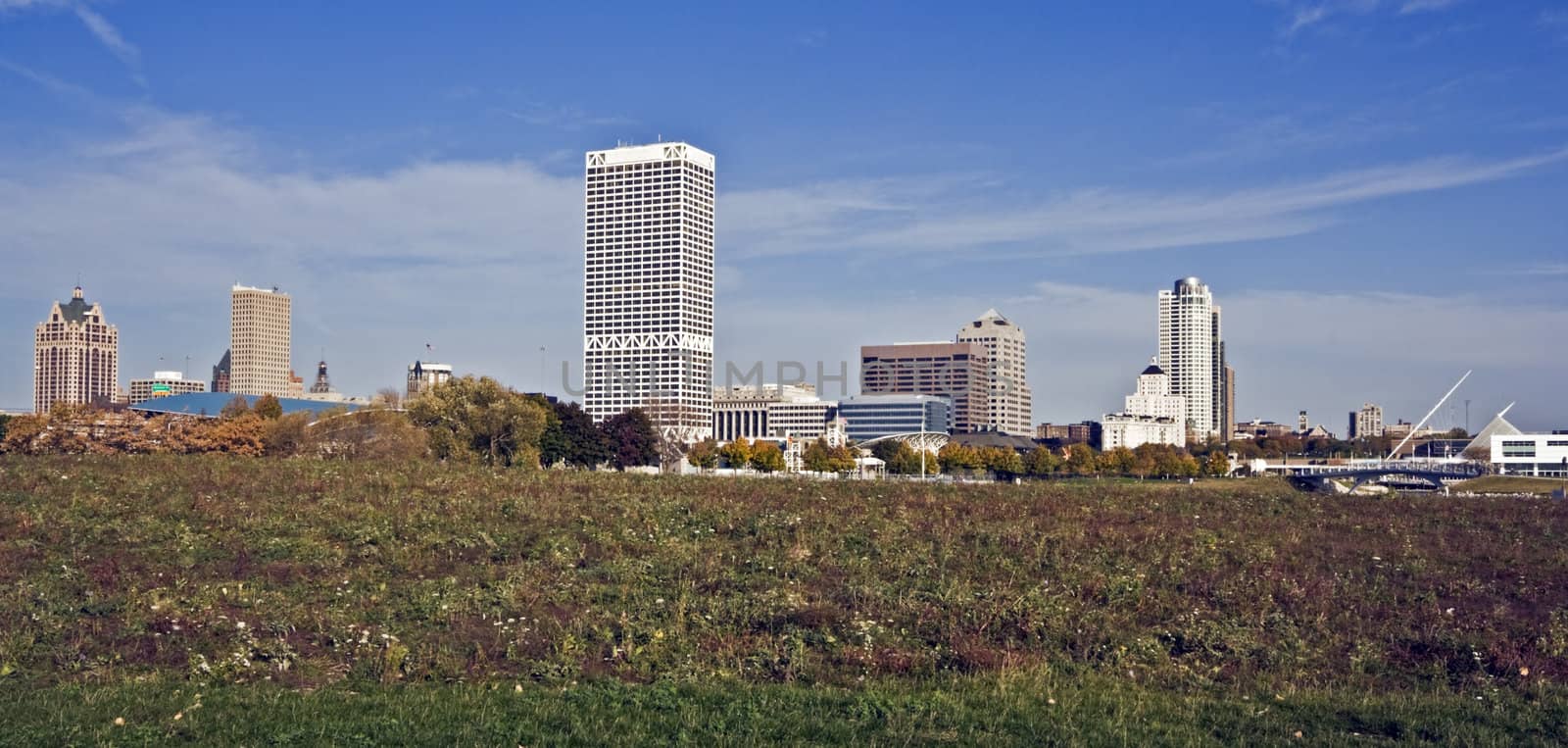 Autumn in downtown Milwaukee, Wisconsin.