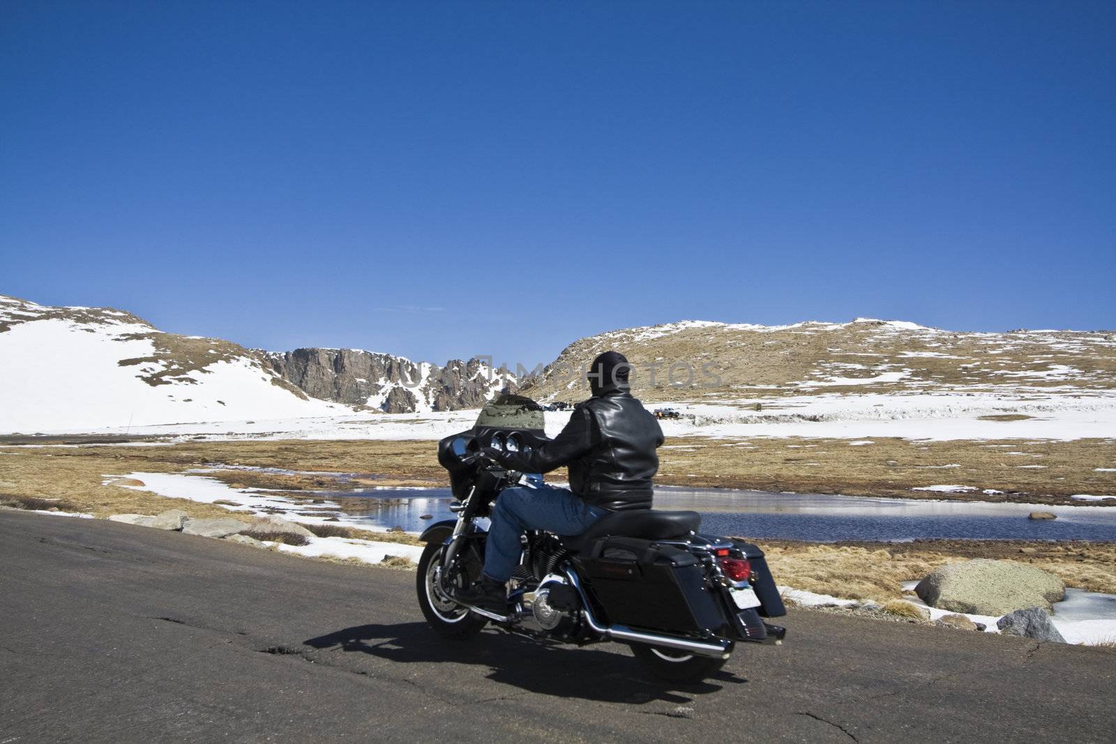 Biking in Rockies Mountains - Colorado