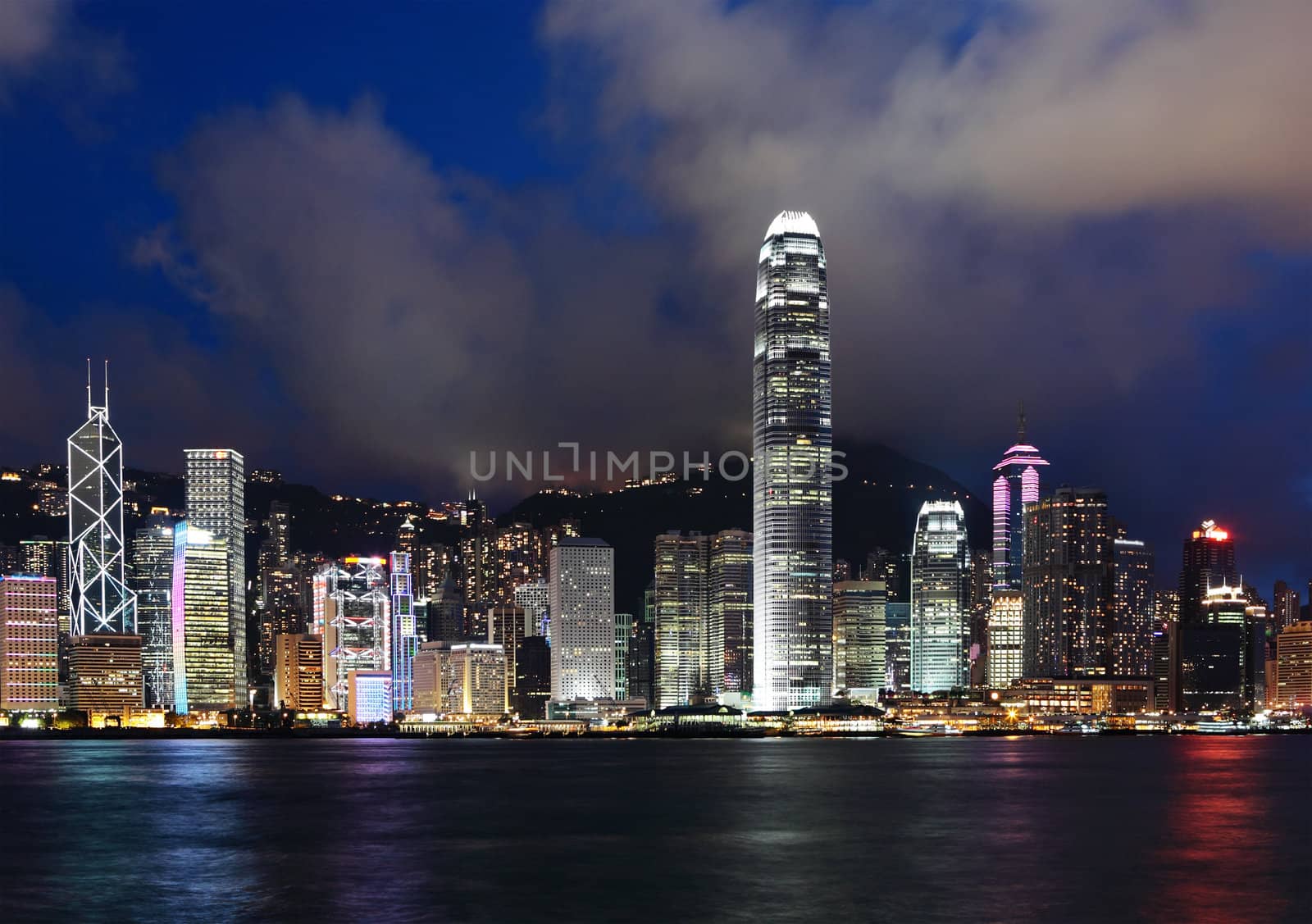 Hong Kong at night