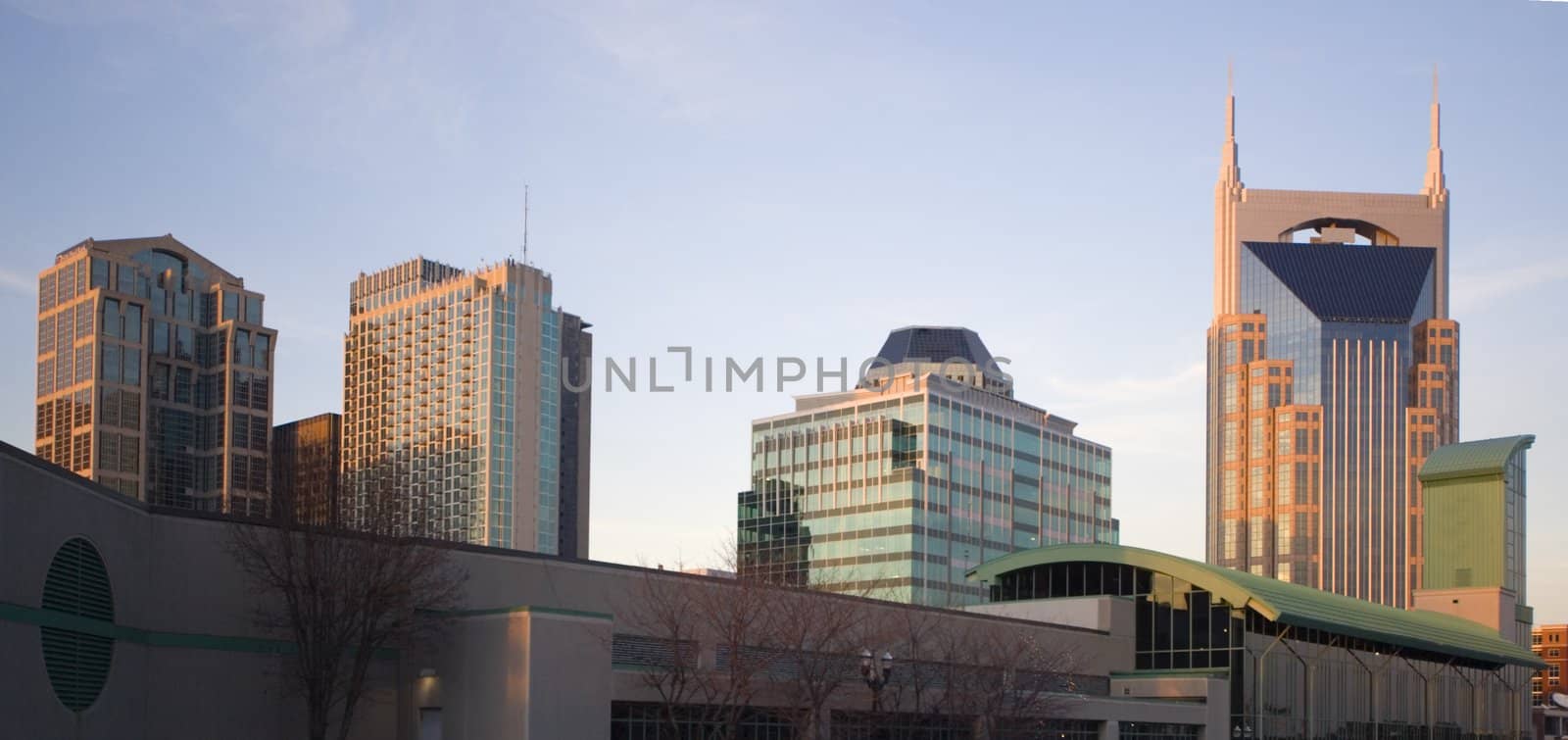 Downtown Nashville, Tennessee - late afternoon.