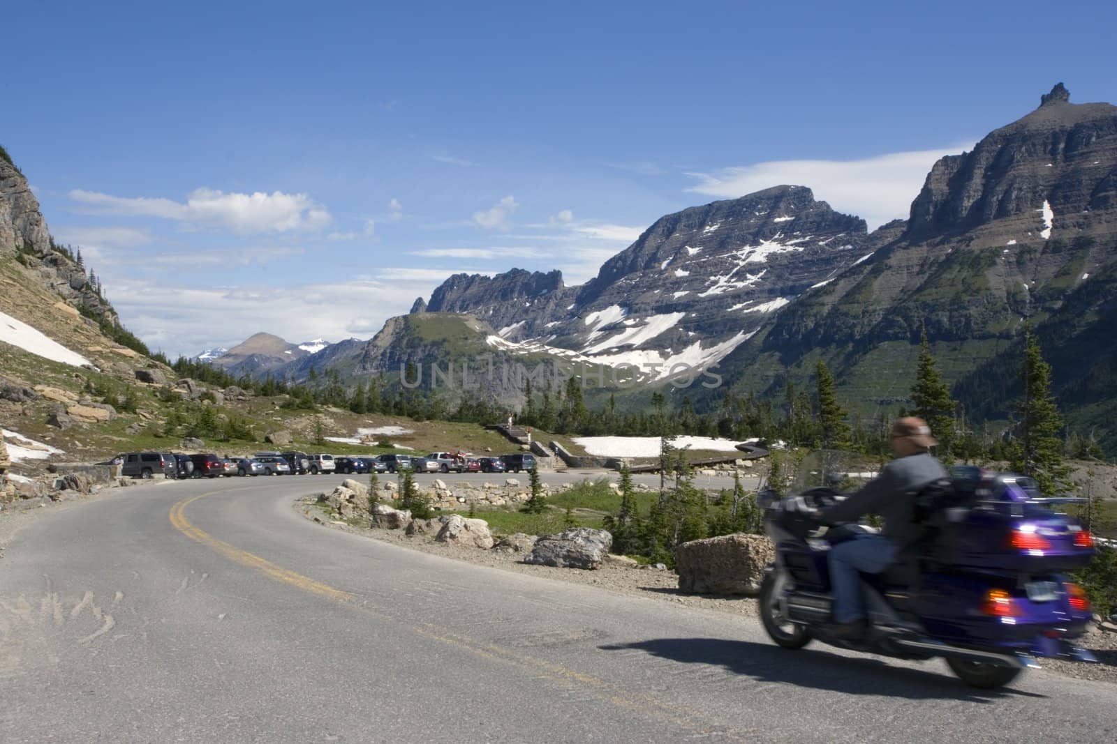Biking in Glacier National Park, Montana