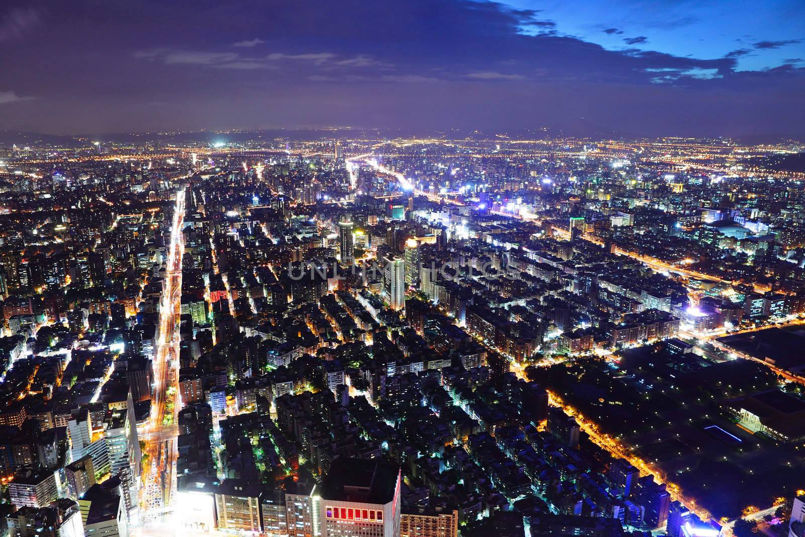 taipei city at night