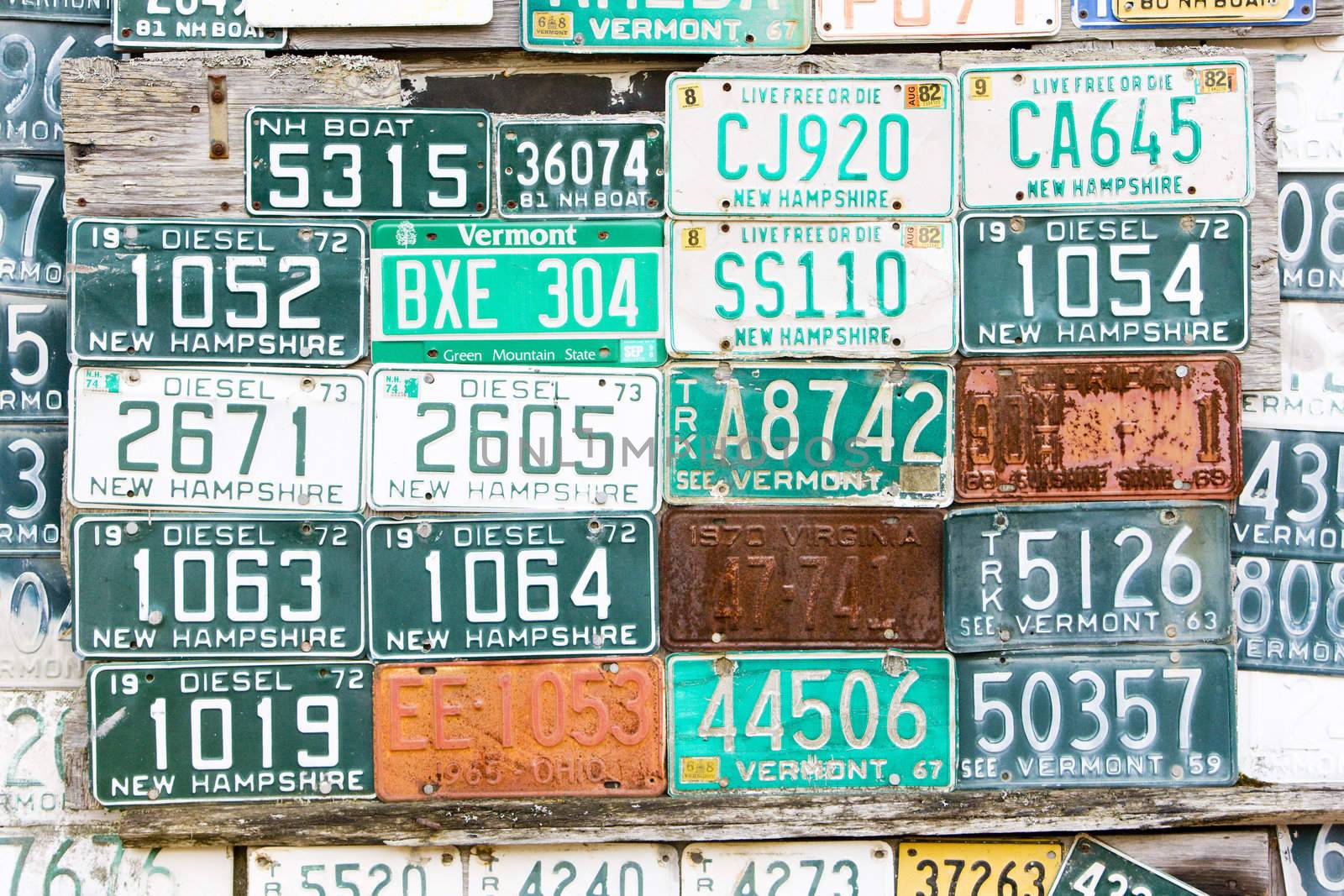 registration numbers, USA