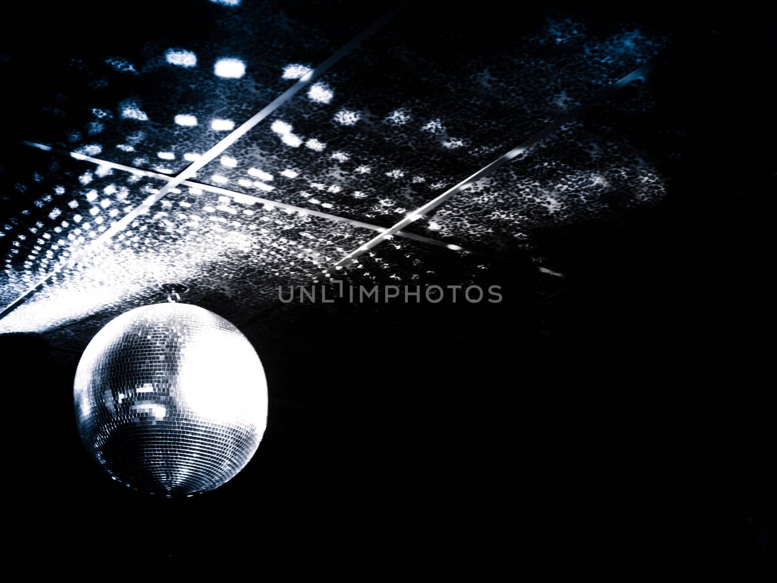 Mirror ball in a night club by Alex_L