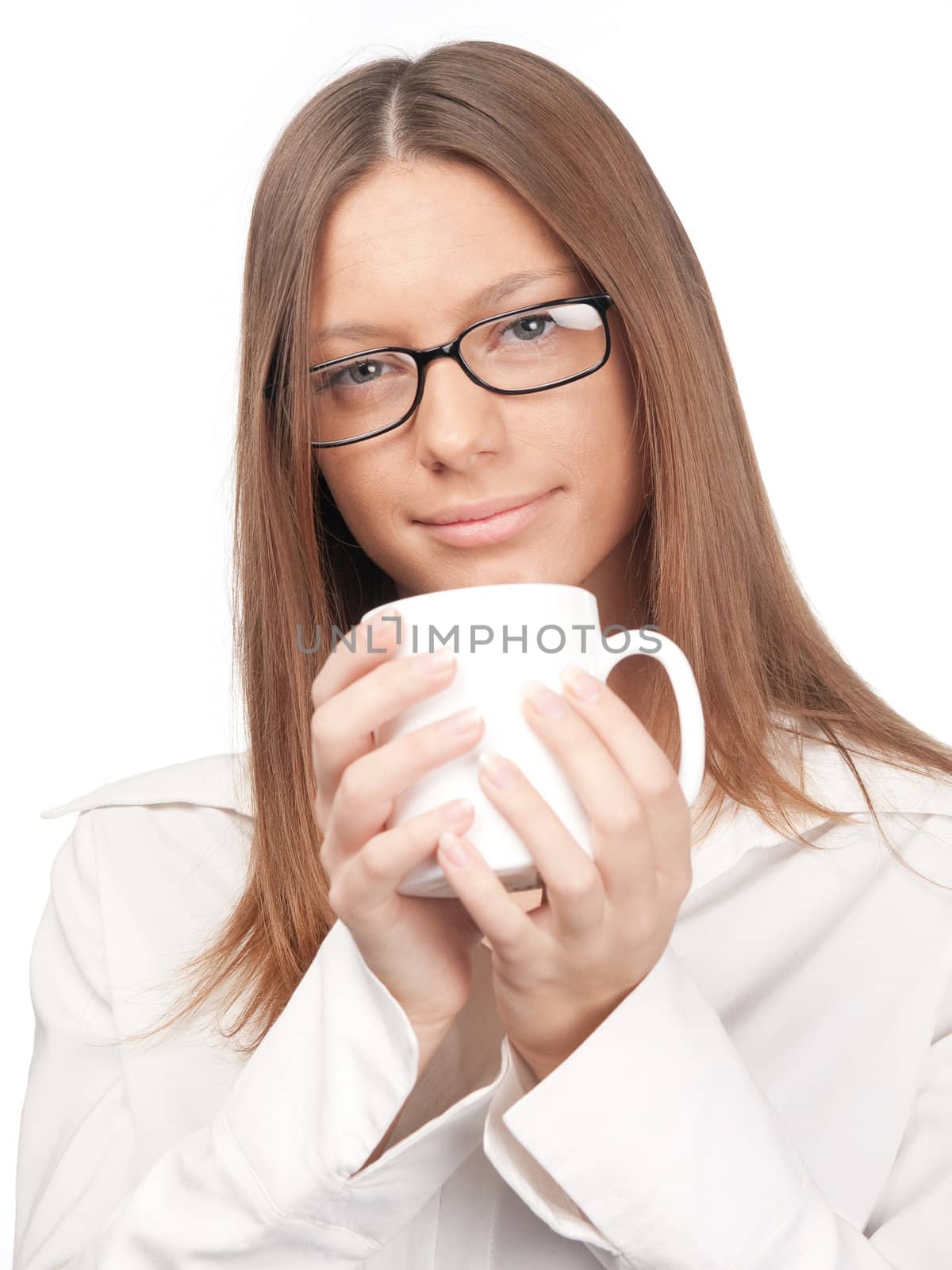 Young woman with a cup 