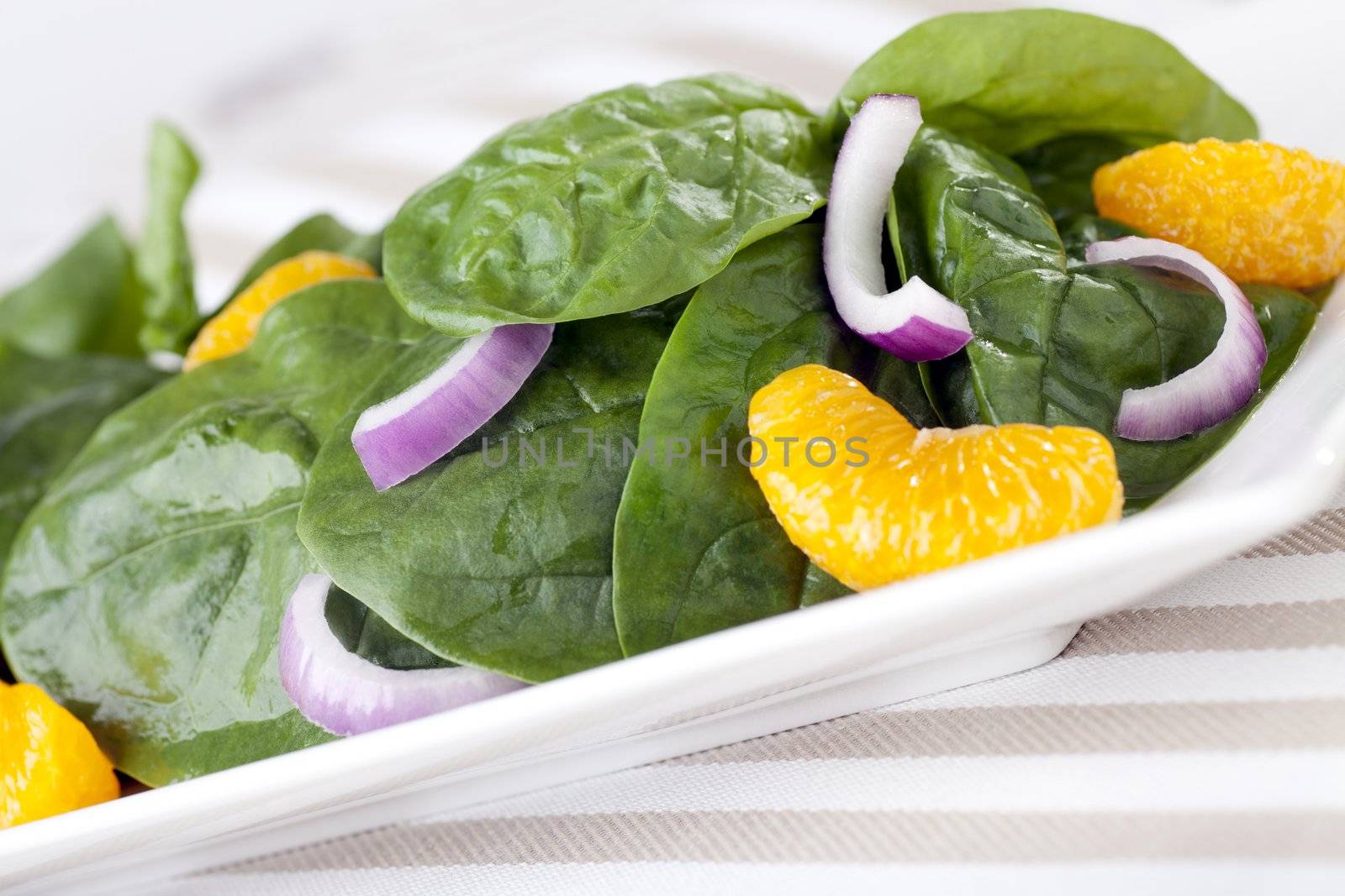 Spinach Mandarin Salad by charlotteLake
