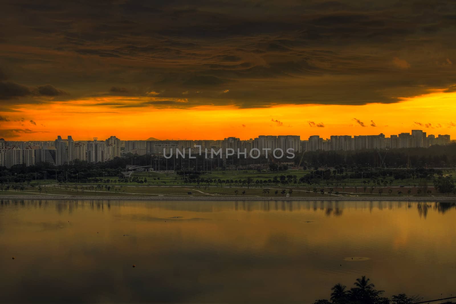 Singapore Sunrise View by Davidgn