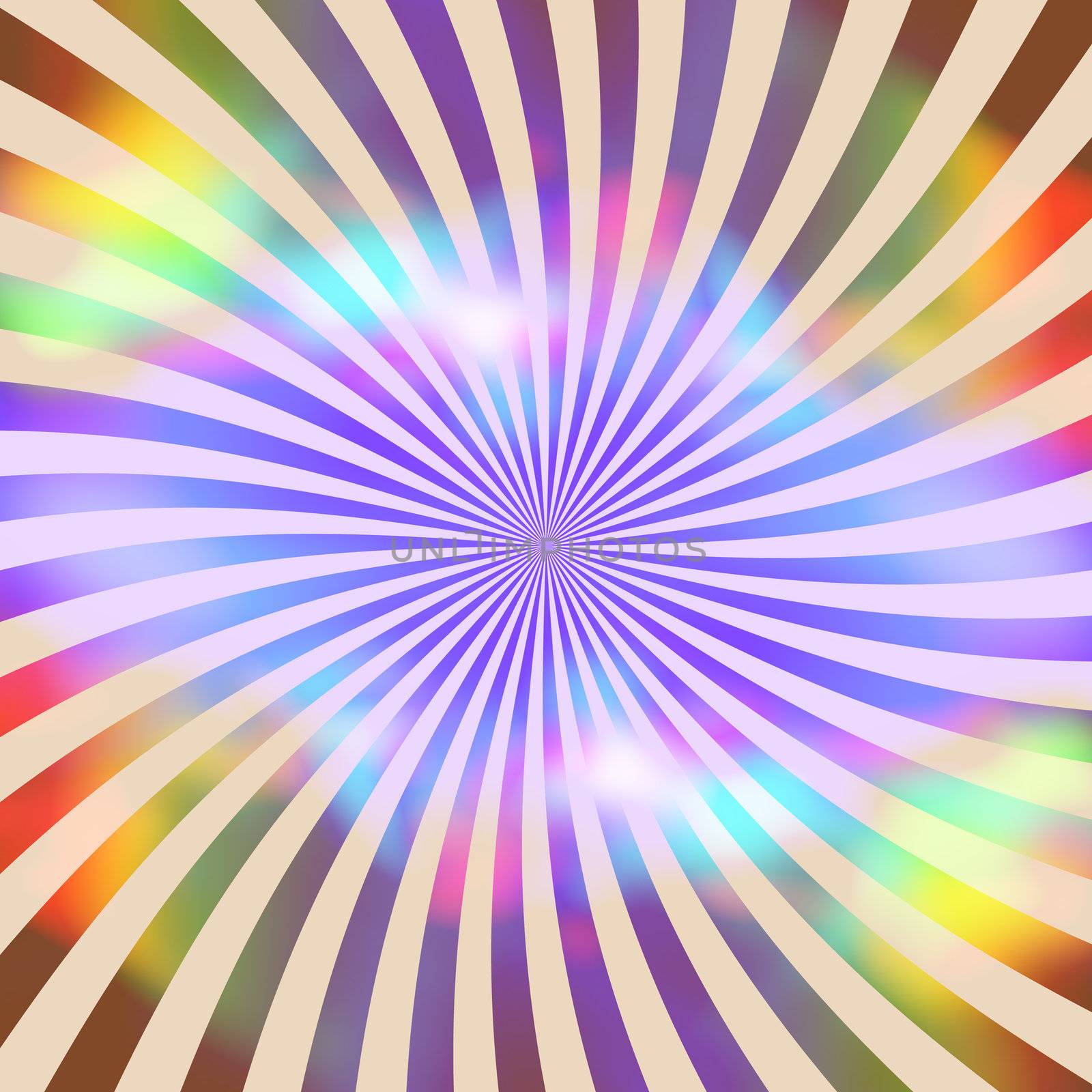 Rainbow Retro Rays Texture by graficallyminded