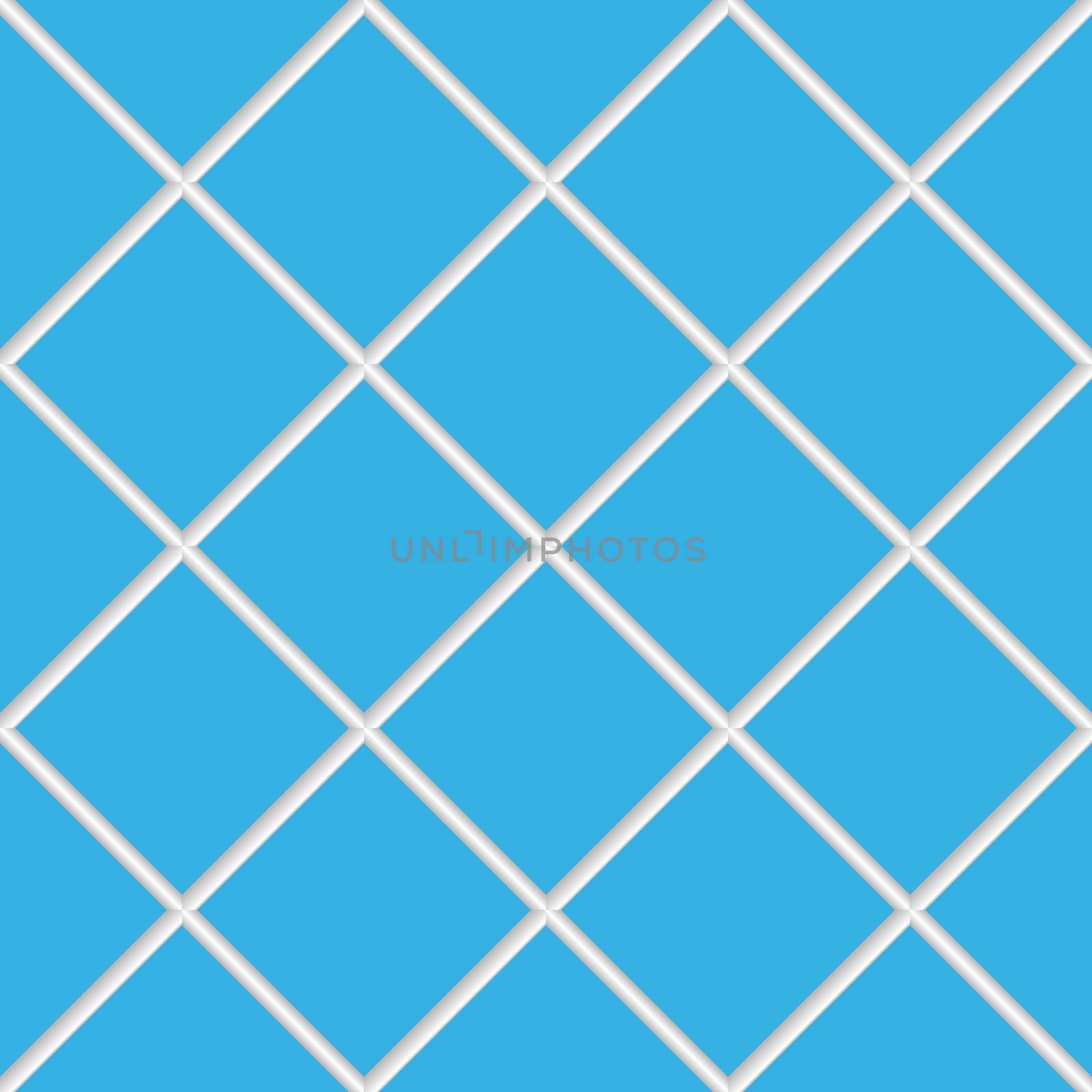 blue seamless ceramic tiles, abstract diagonal texture; vector art illustration