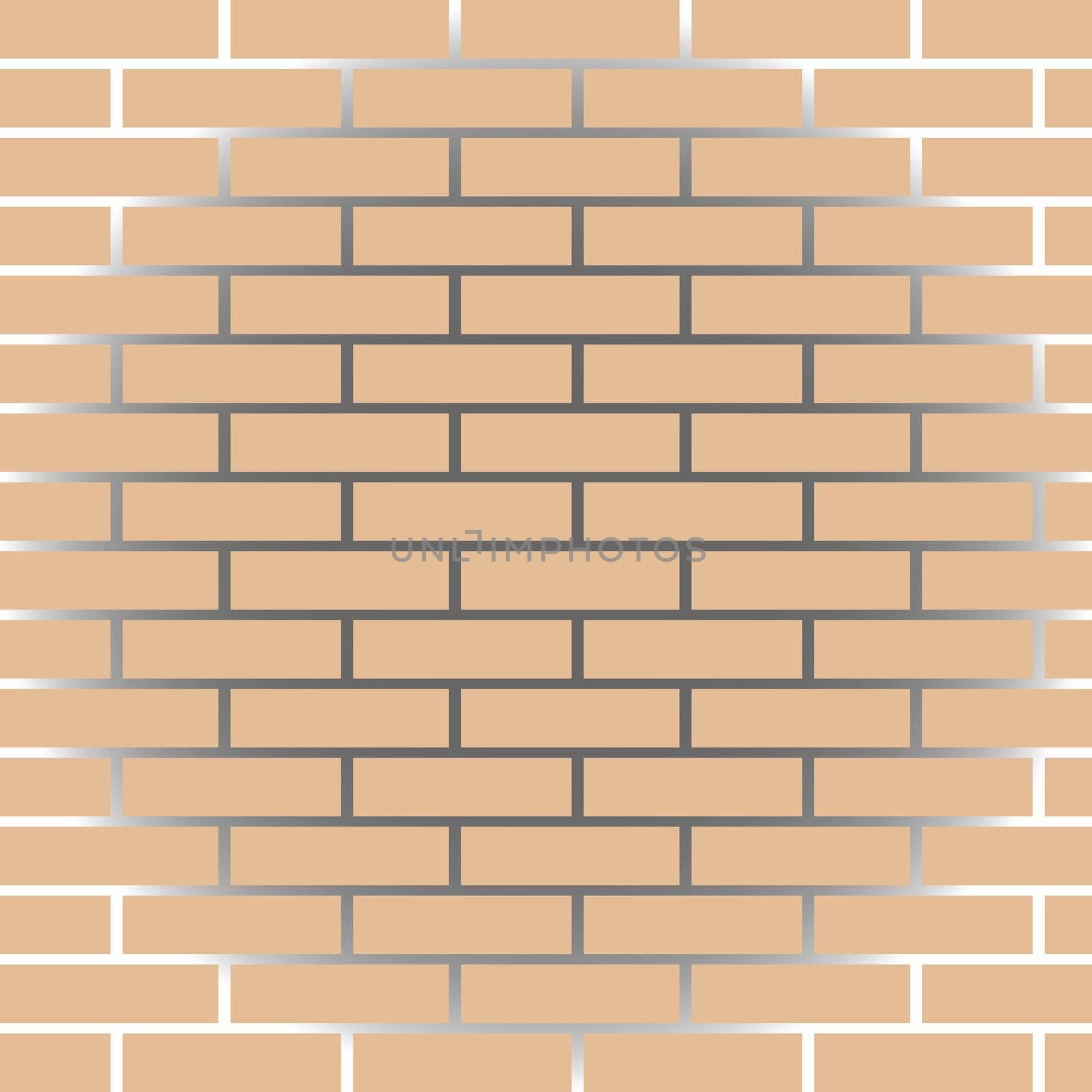 Bricks, wall. vector art illustration