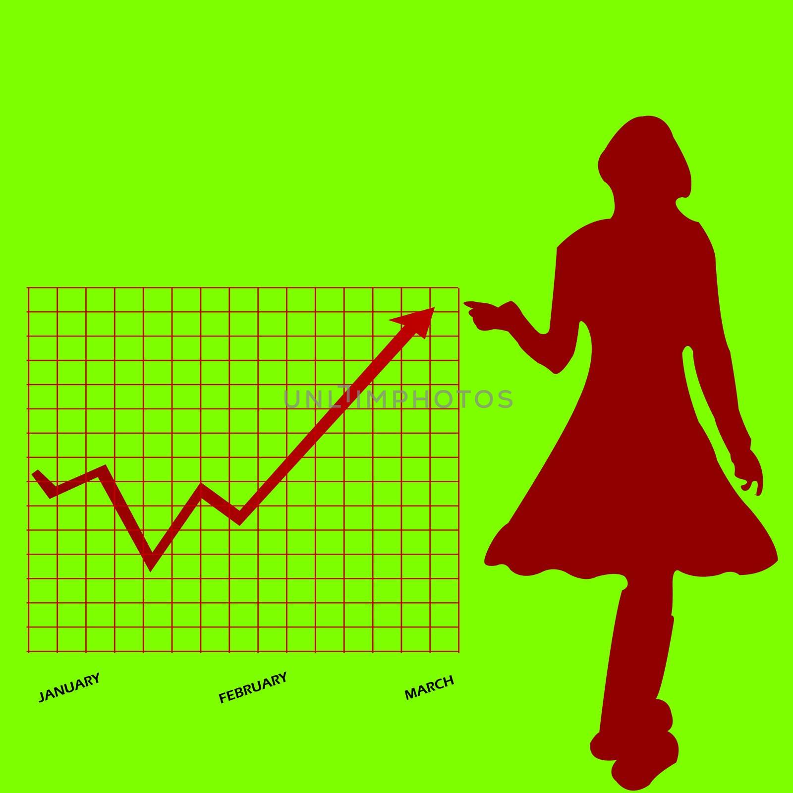 business chart and women by robertosch