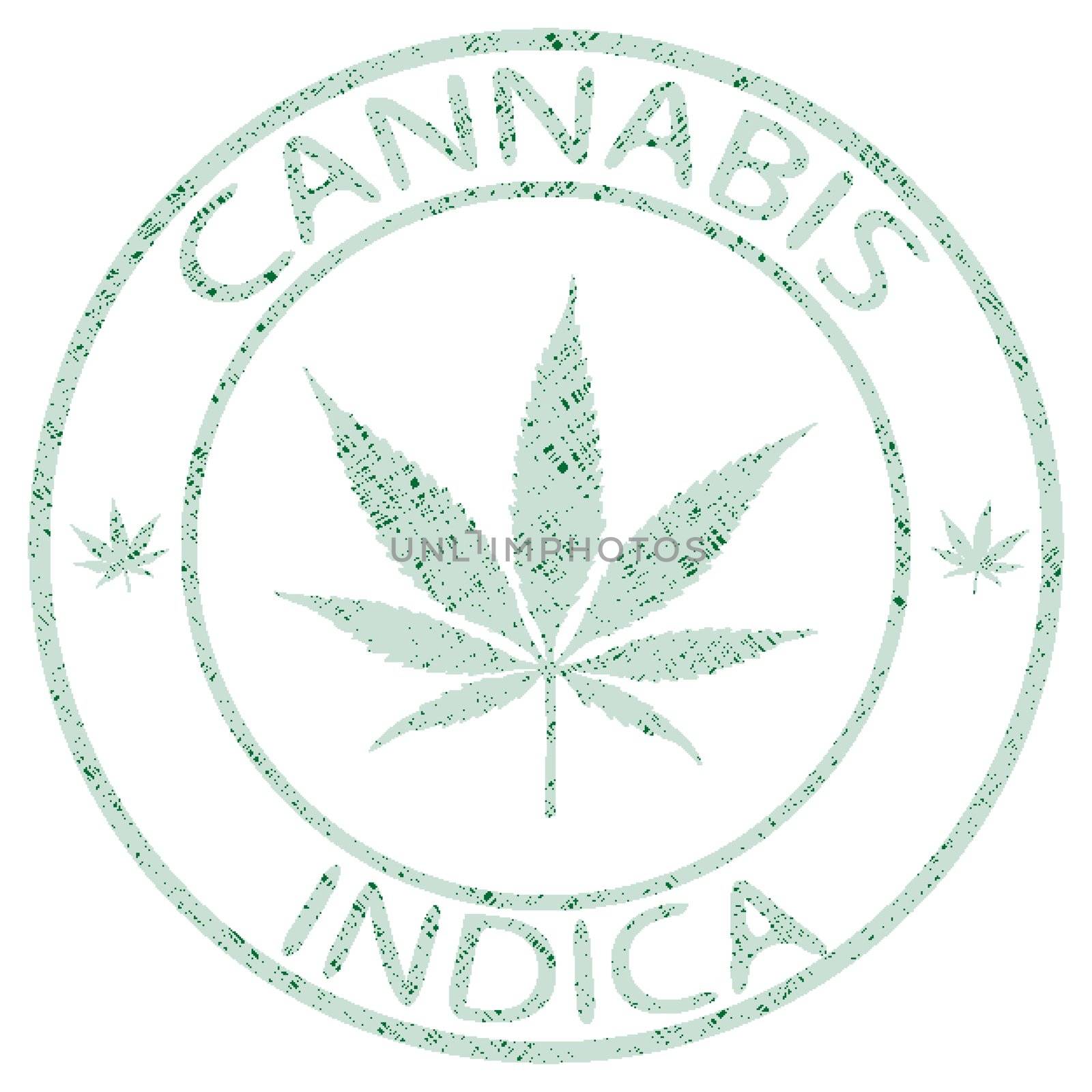 cannabis indica stamp by robertosch