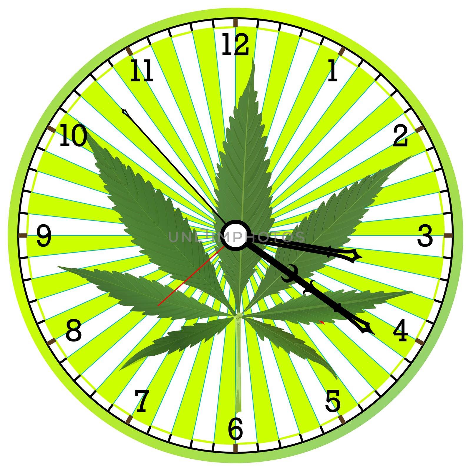 cannabis clock by robertosch