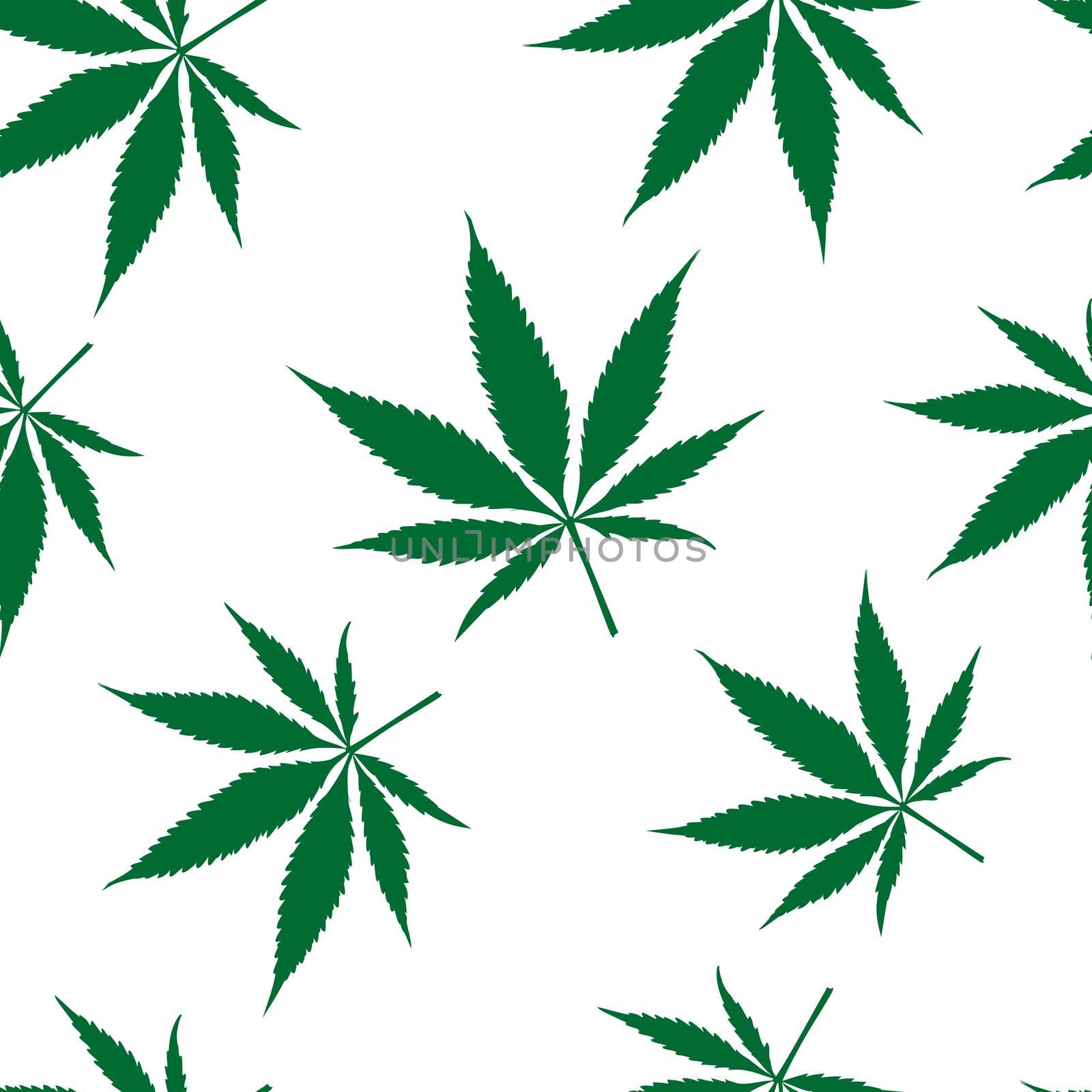 cannabis seamless pattern by robertosch