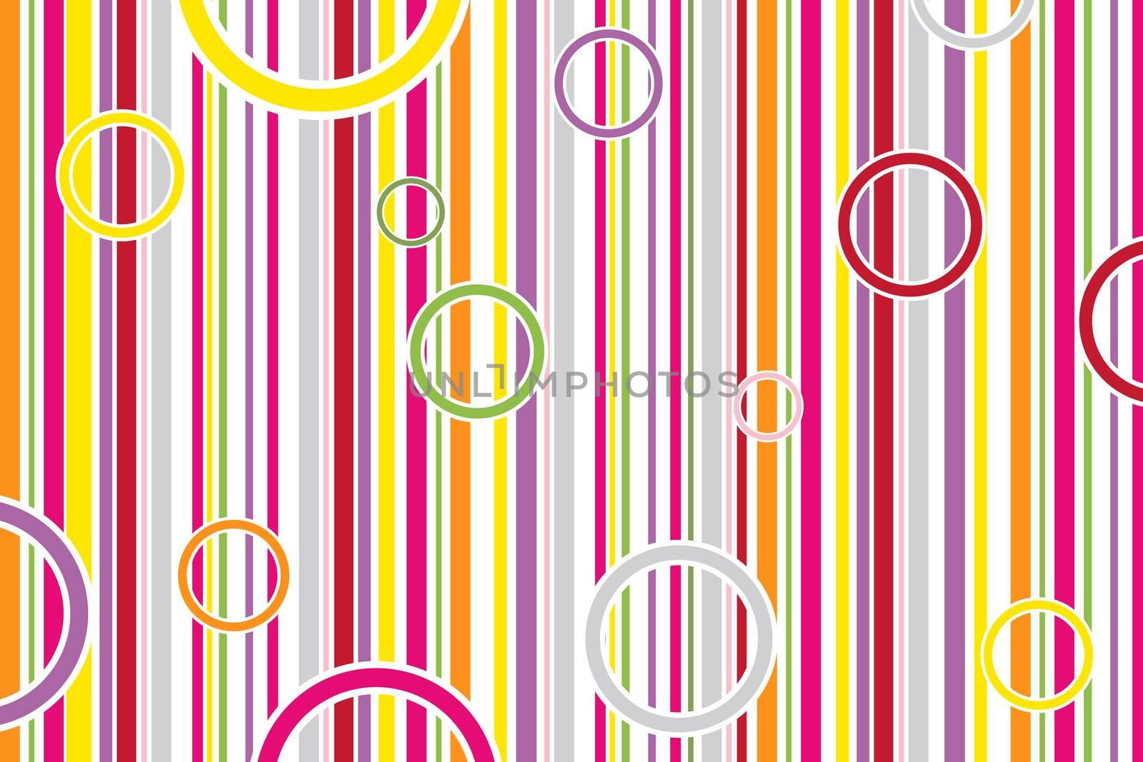 colorful abstract vector stripes and circles, art illustration