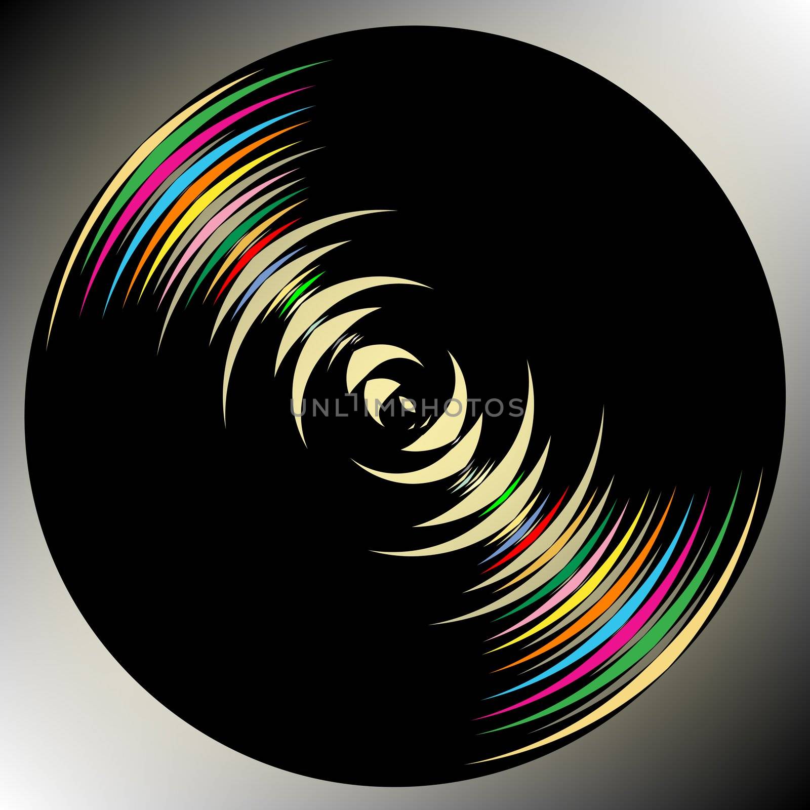 dark circle background, vector art illustration