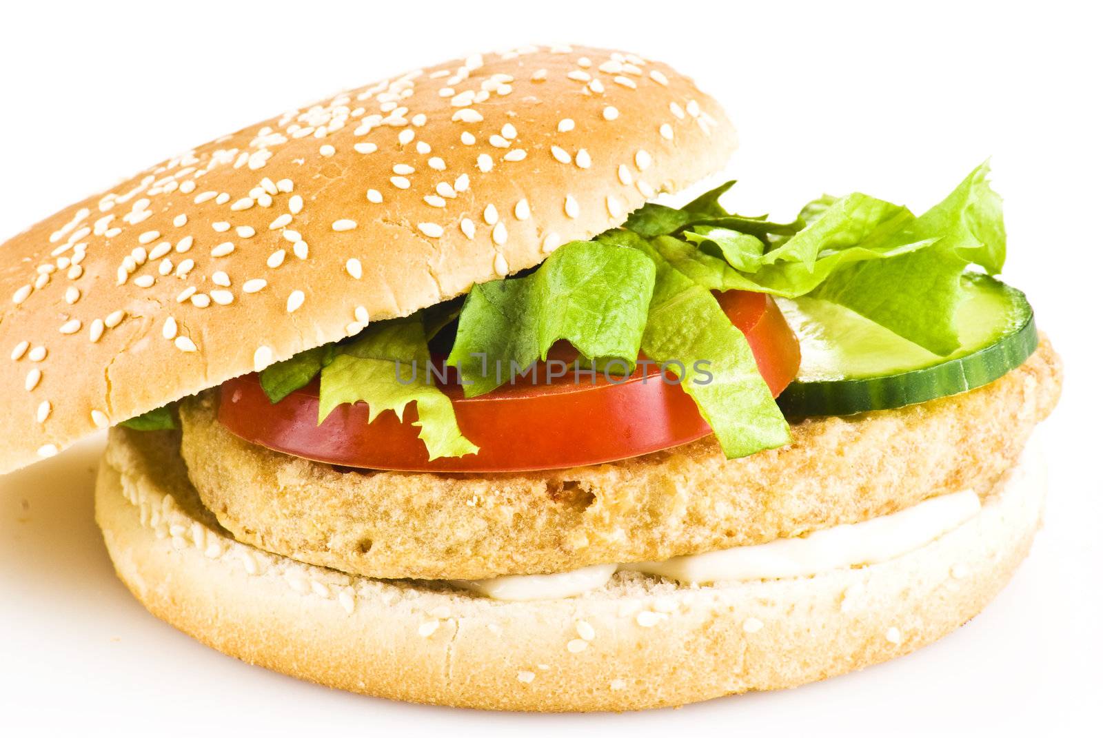 Chicken burger by caldix