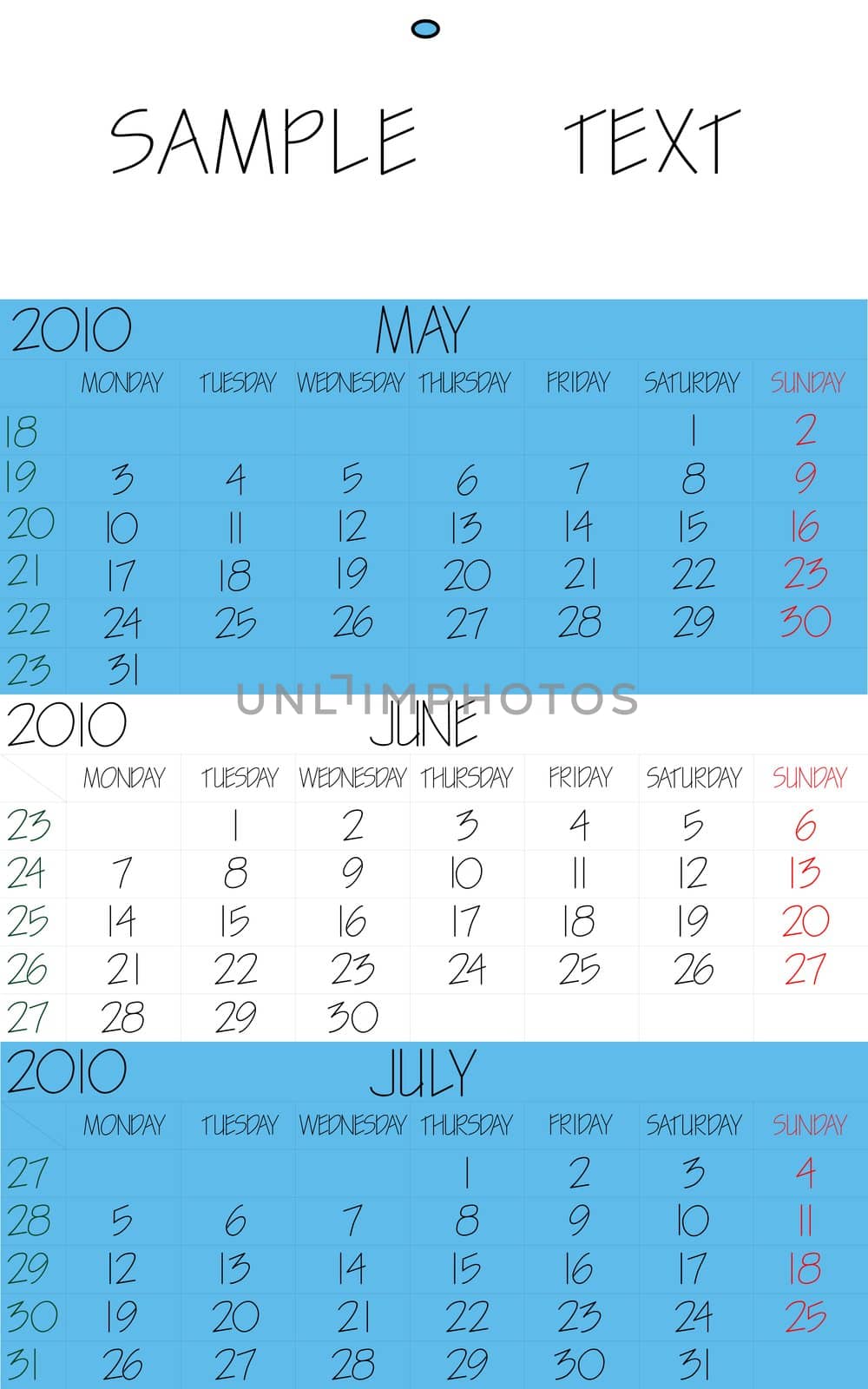 english calendar 2010 june by robertosch