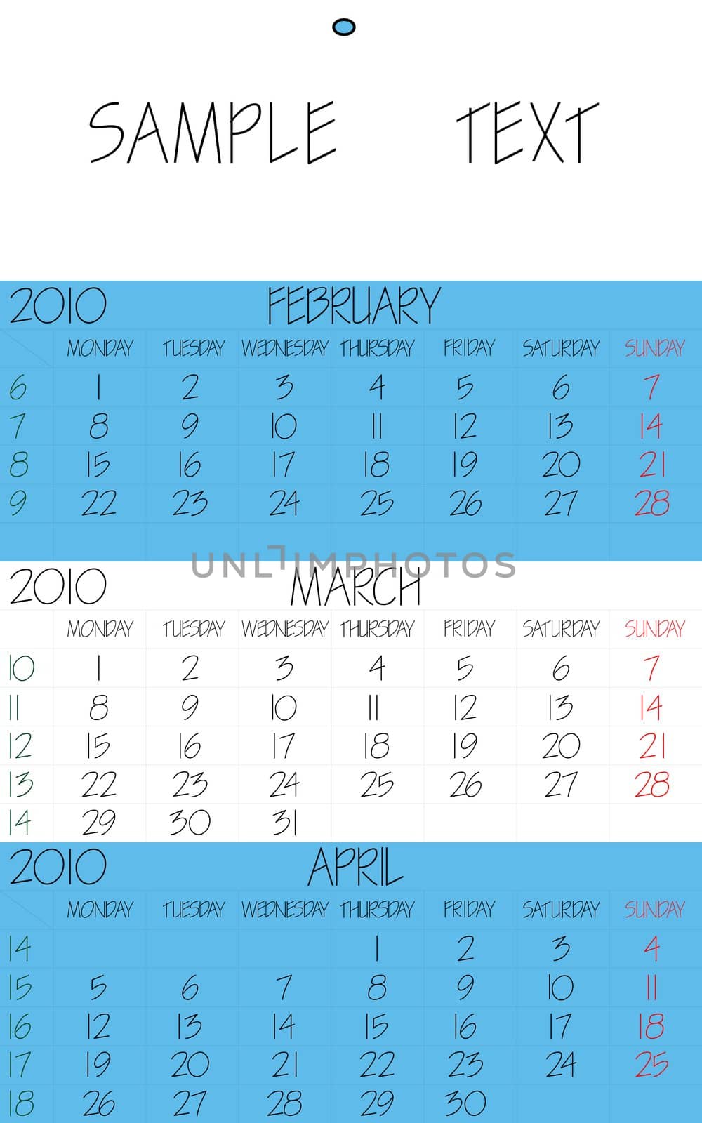english calendar 2010 march by robertosch