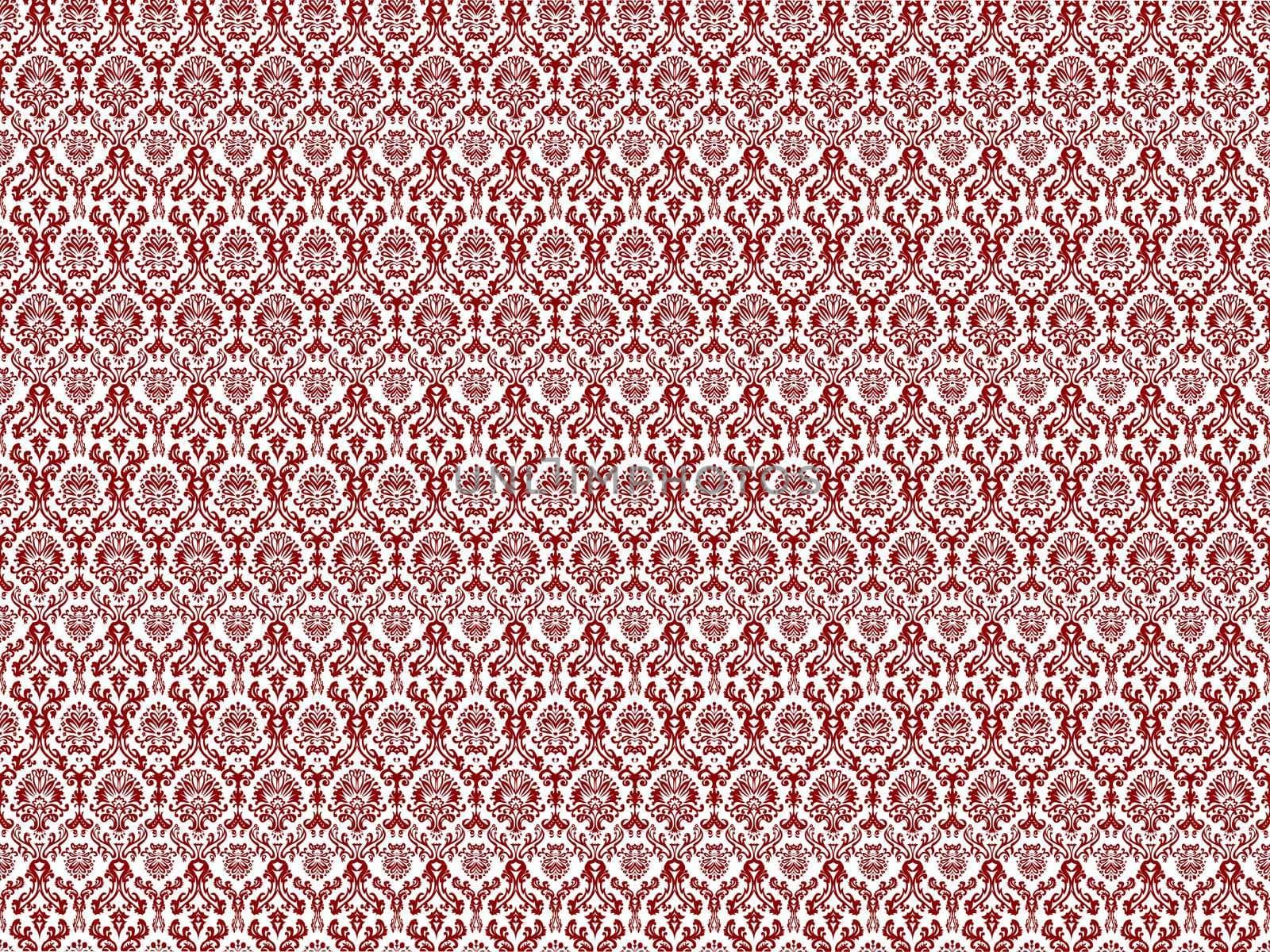 floral seamless texture, abstract pattern; vector art illustration