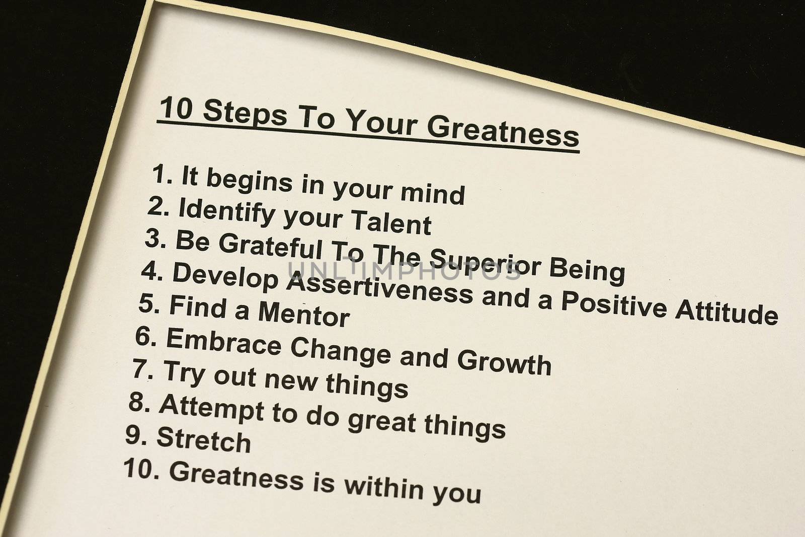 10 steps to your greatness by sacatani