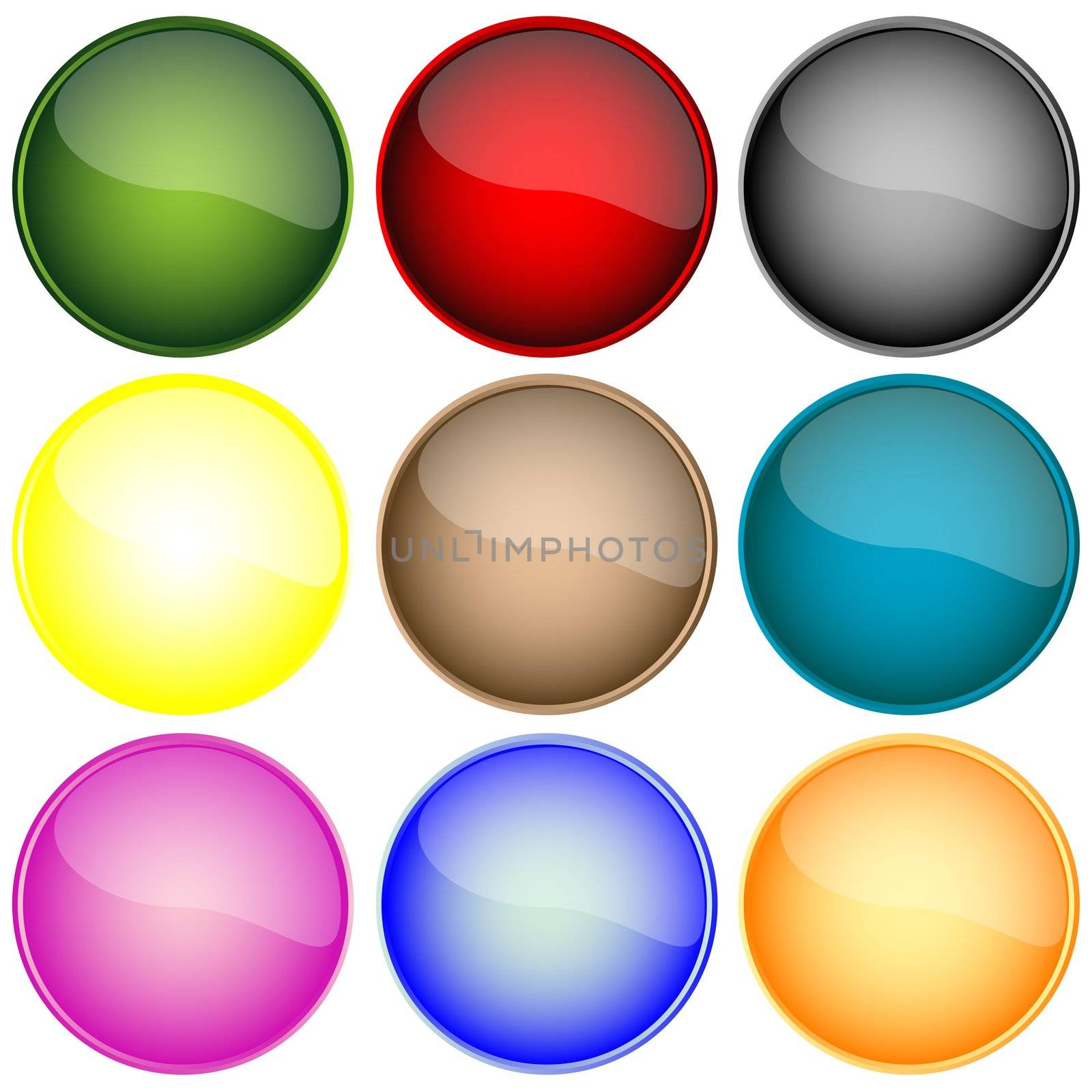 fresh web buttons isolated on white by robertosch