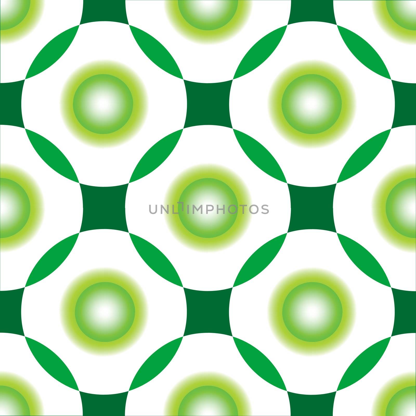 green circles seamless pattern by robertosch