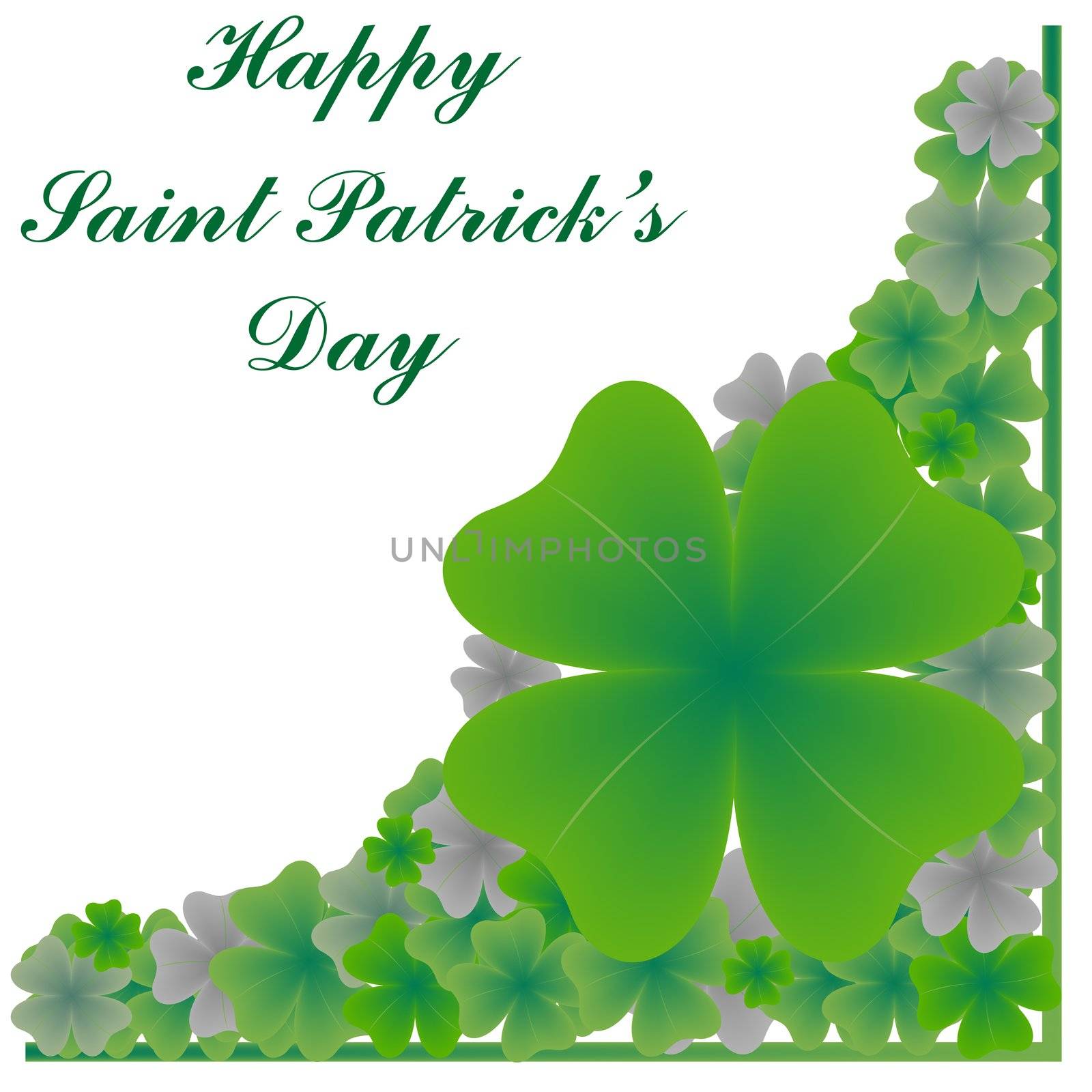 happy saint patrick's day, abstract art illustration