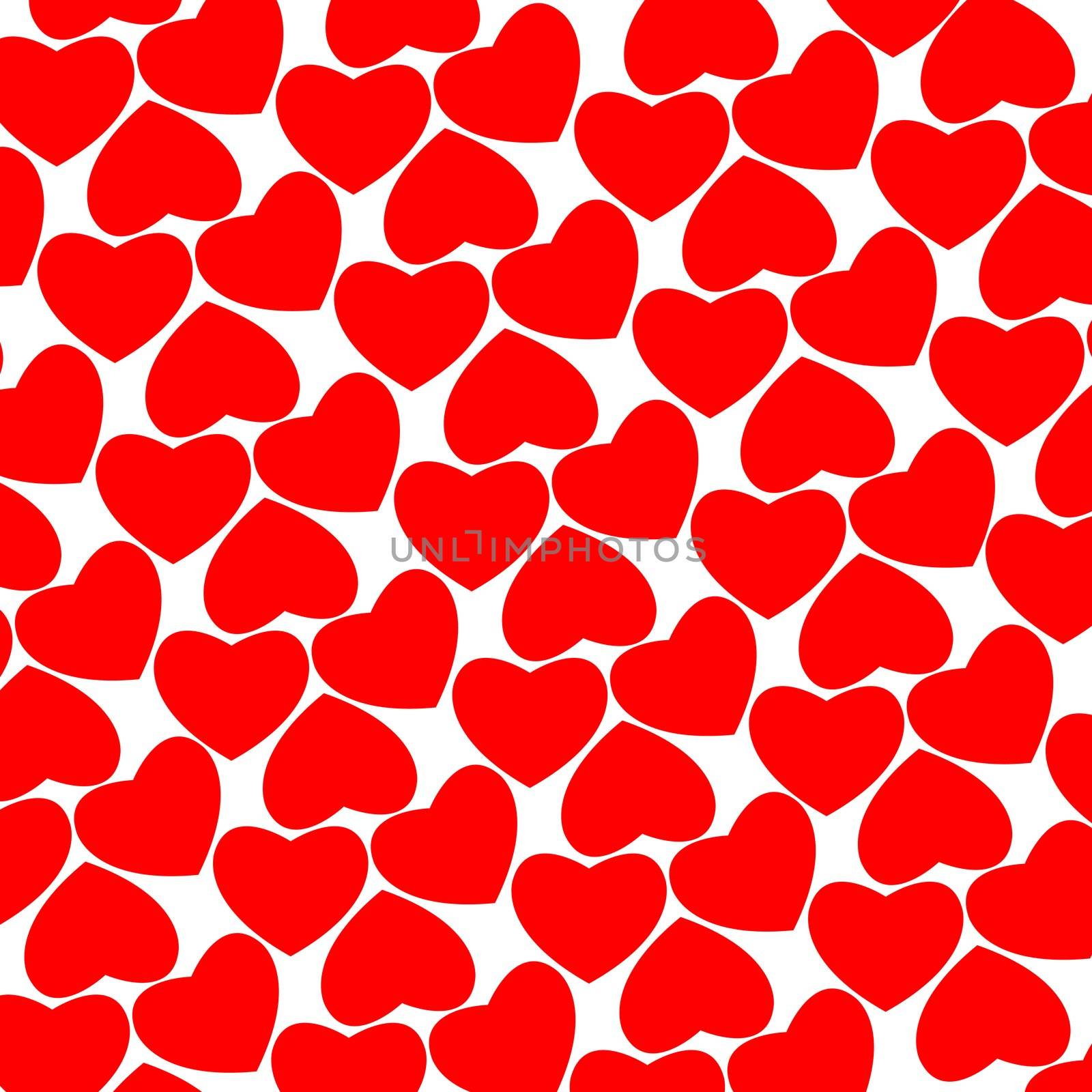 heart pattern, vector art illustration