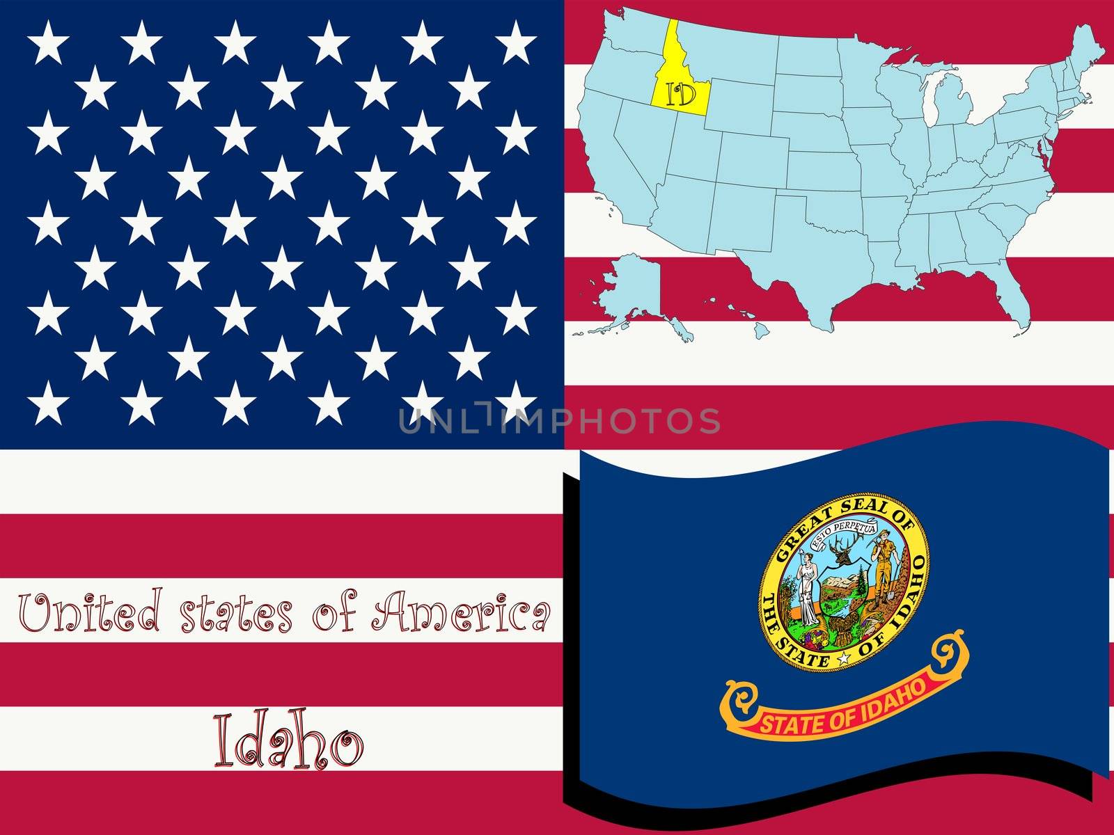 idaho state illustration by robertosch