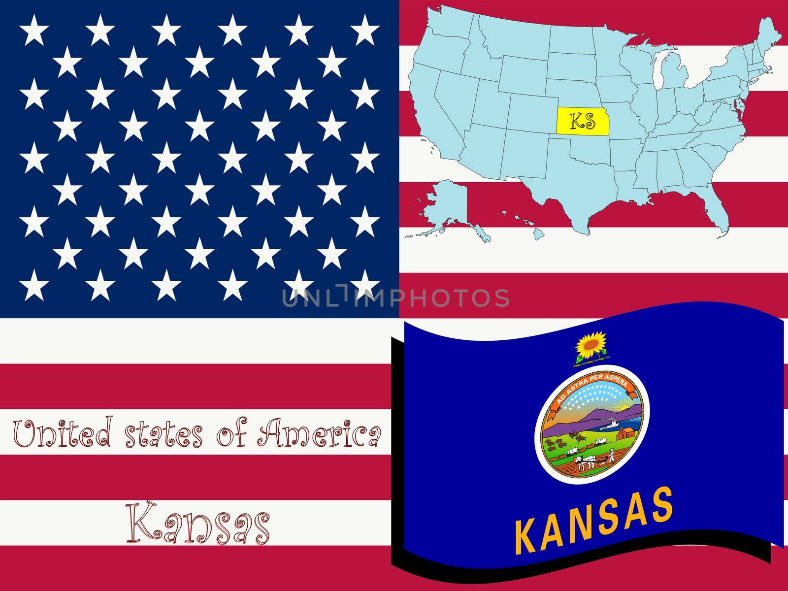 kansas state illustration by robertosch