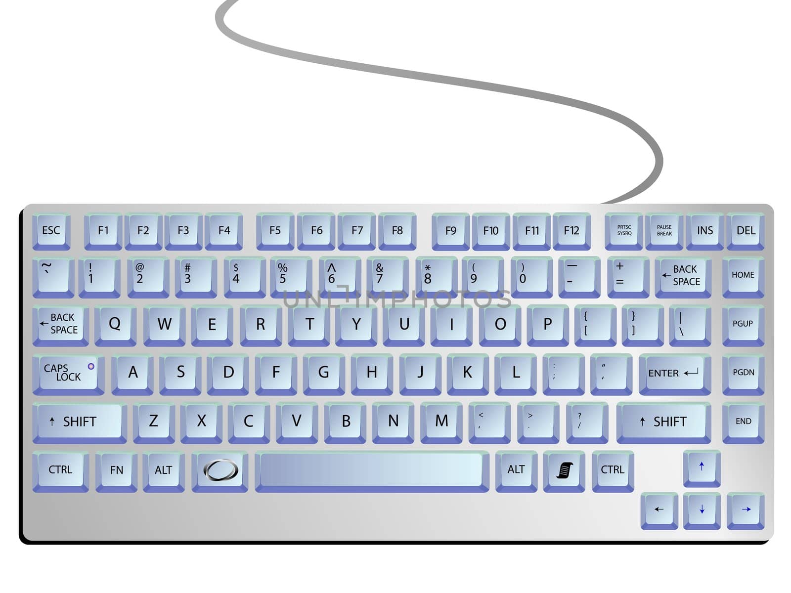 keyboard against white by robertosch