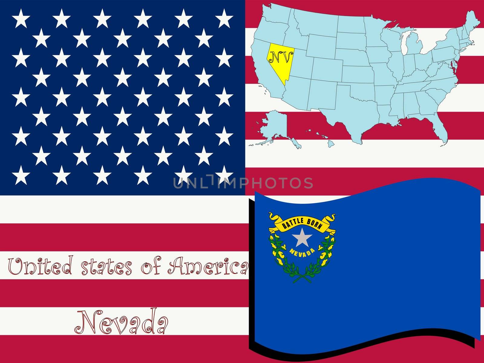 nevada state illustration by robertosch