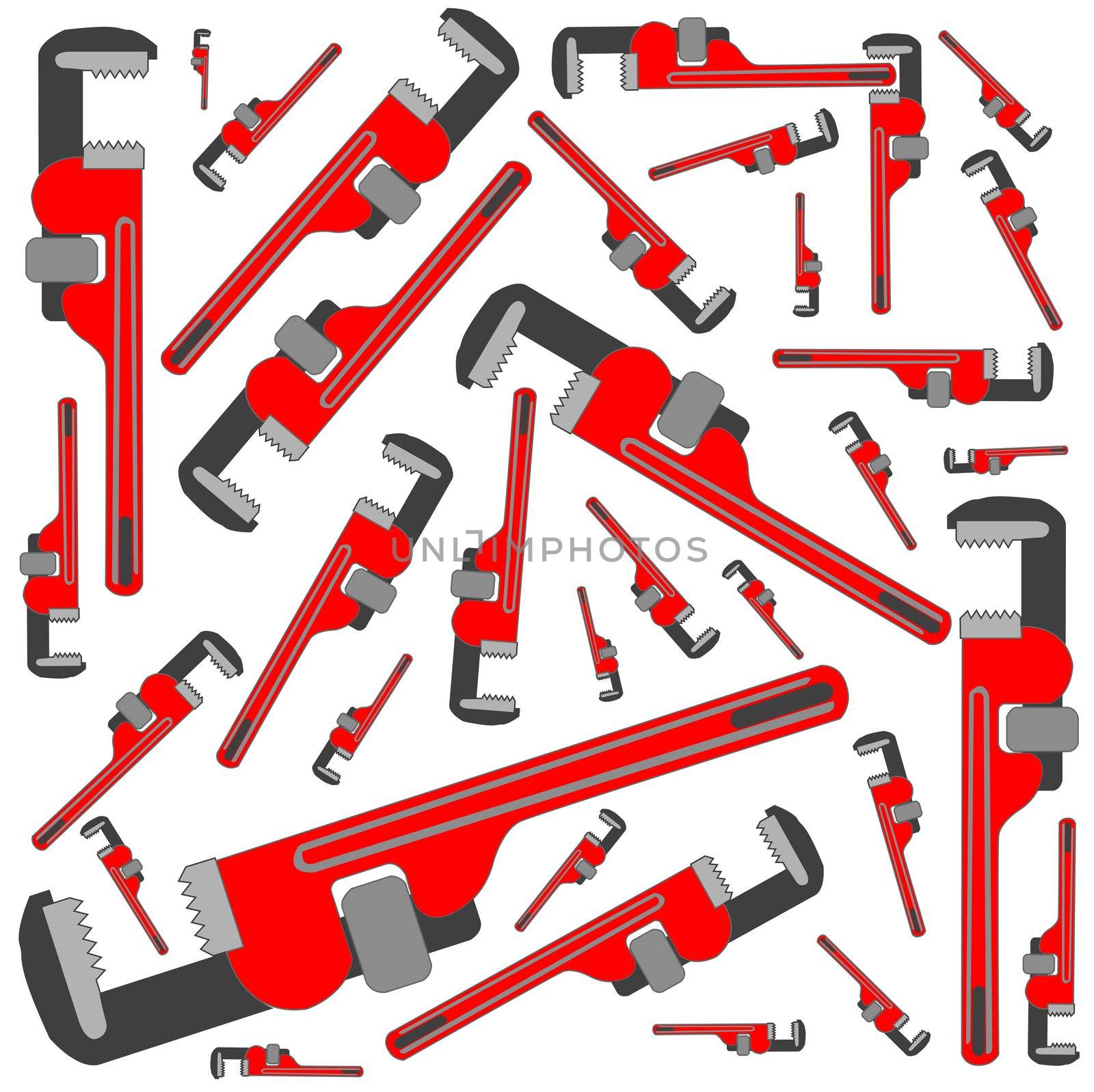 pipe wrench pattern by robertosch