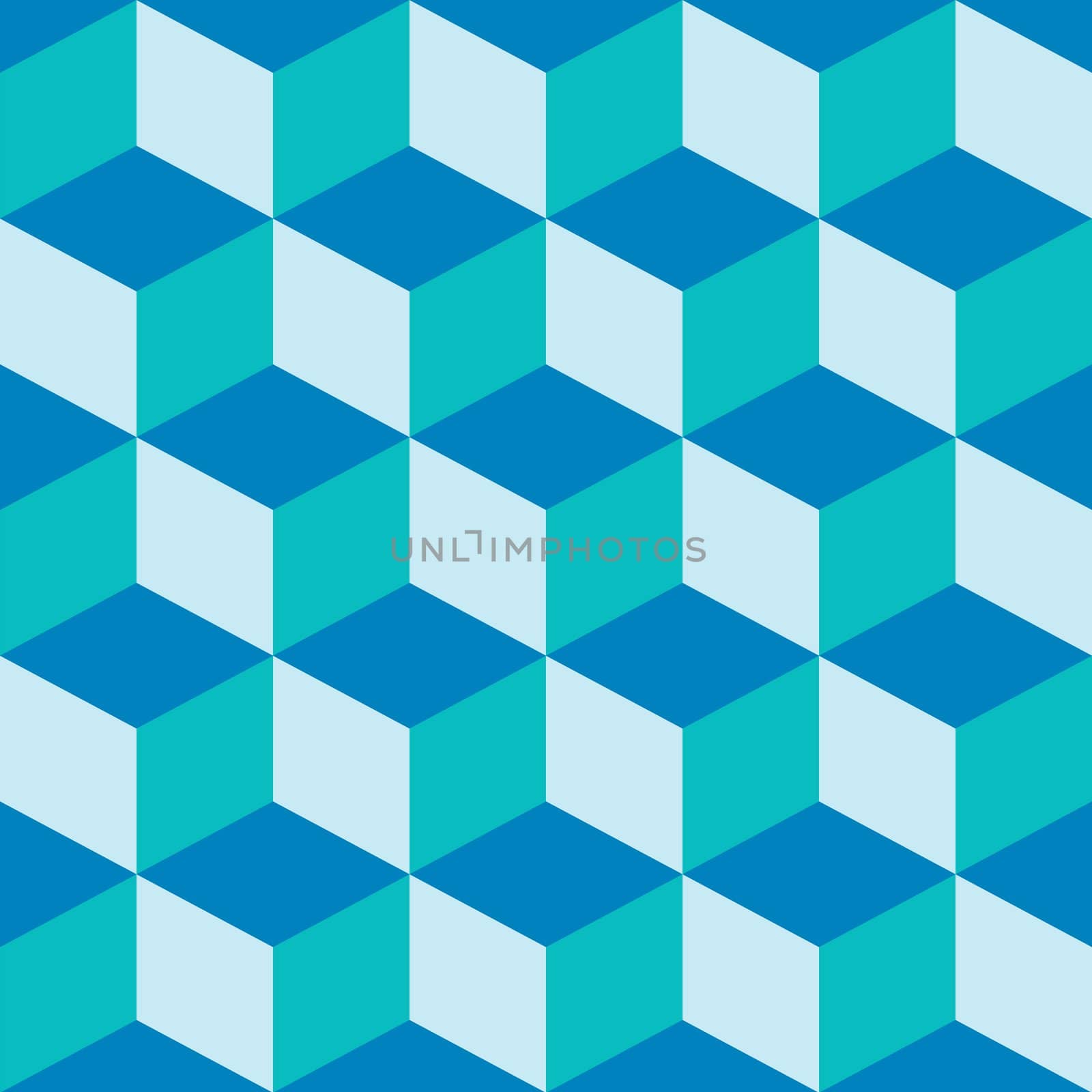 psychedelic pattern mixed blue, vector art illustration; easy to change colors; groups