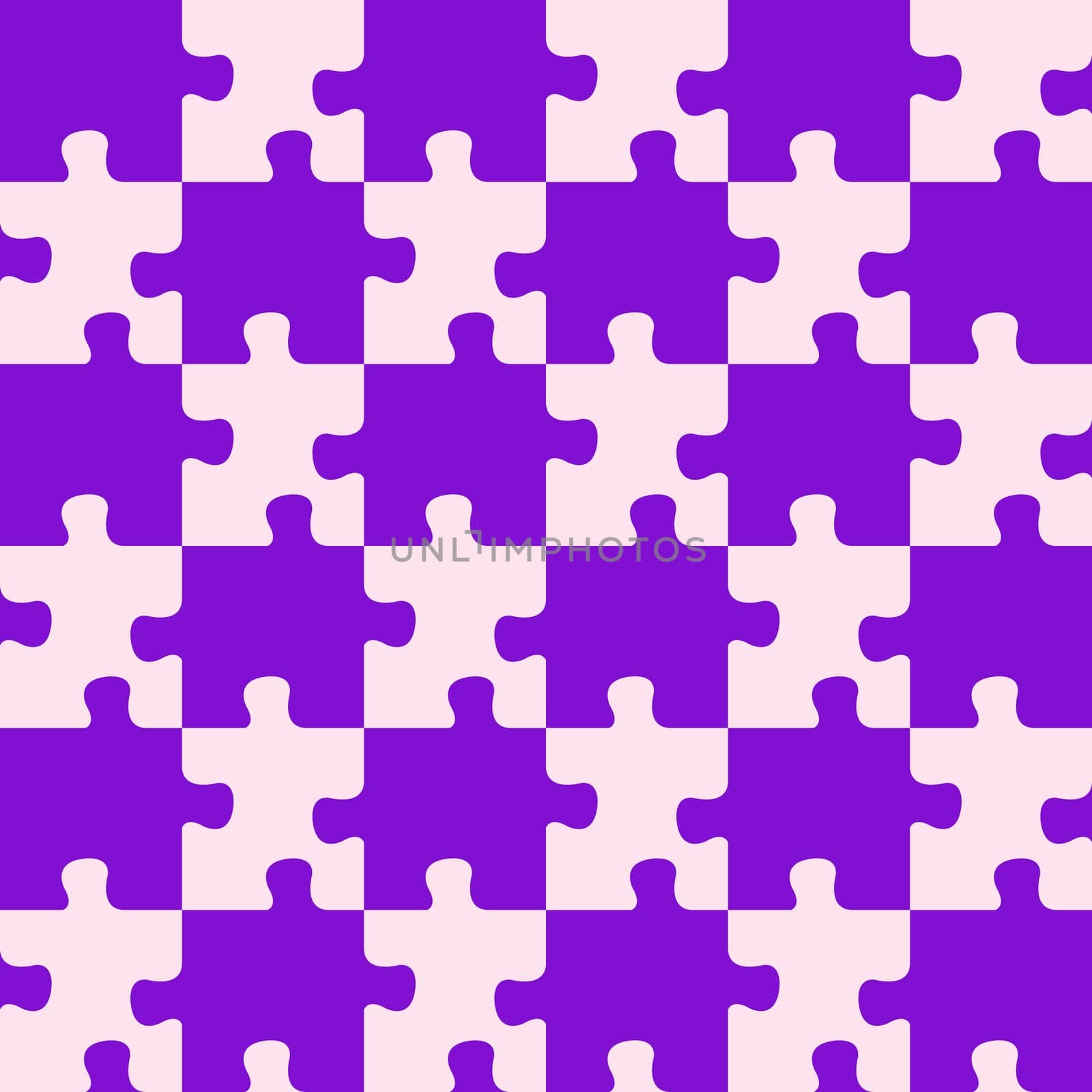 puzzle mixed purple colors, abstract seamless pattern; art illustration